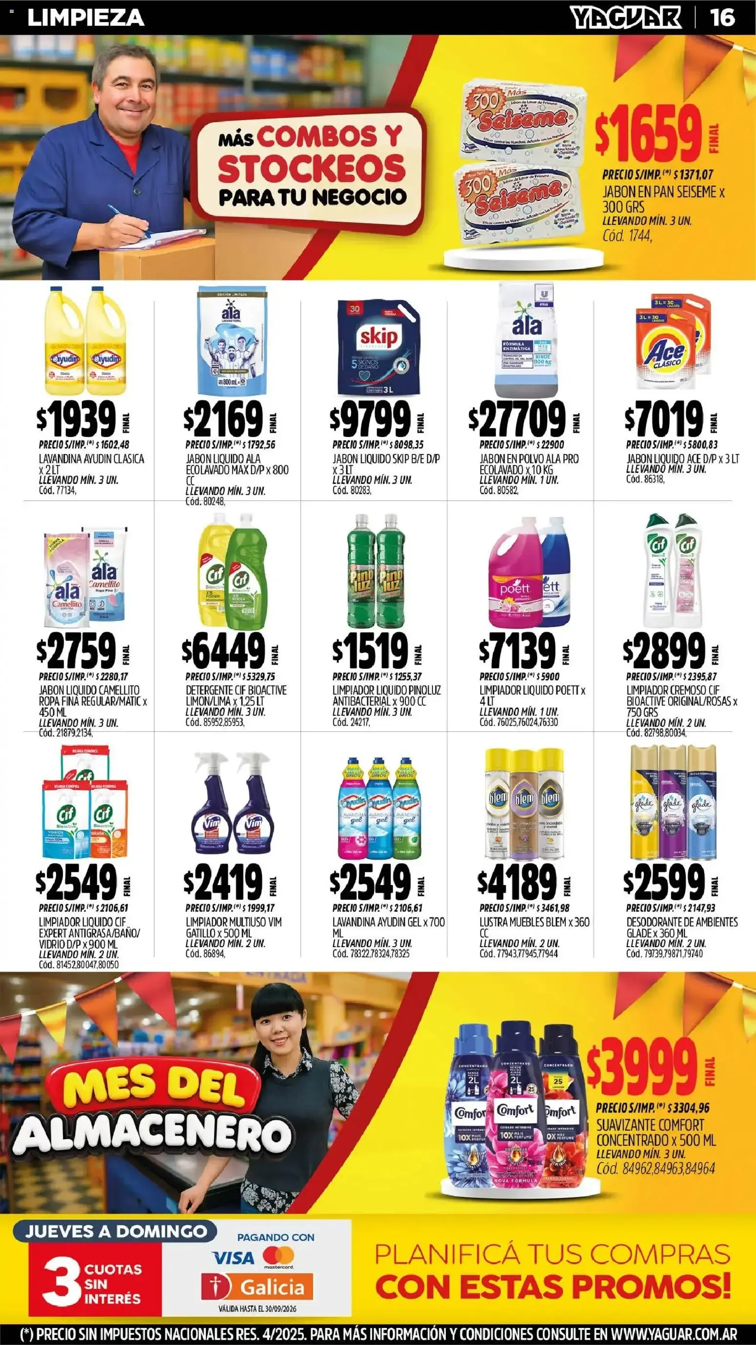 Ofertas de Mayorista Yaguar - Mes del Almacenero - Ofertas para Trelew 31 de agosto al 6 de septiembre 2026 - Página 16 del catálogo