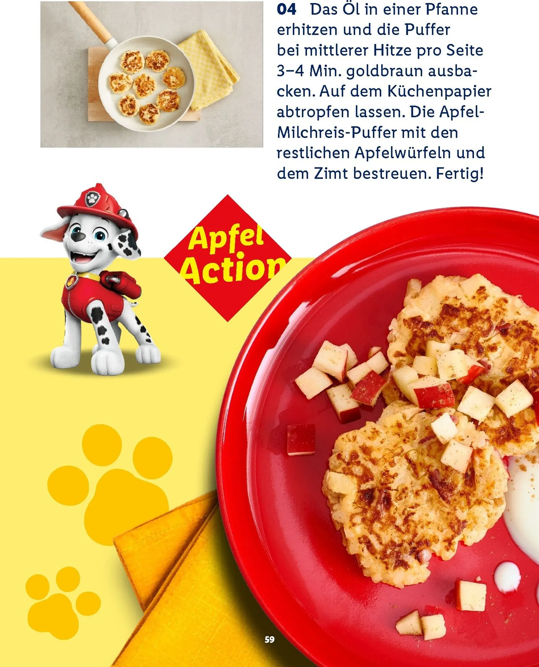Lidl - Paw Patrol Rezeptheft Prospekt – von Montag 20.07.2026 bis Sonntag 23.08.2026 von 20. Juli bis 23. August 2026 - Prospekt seite 59