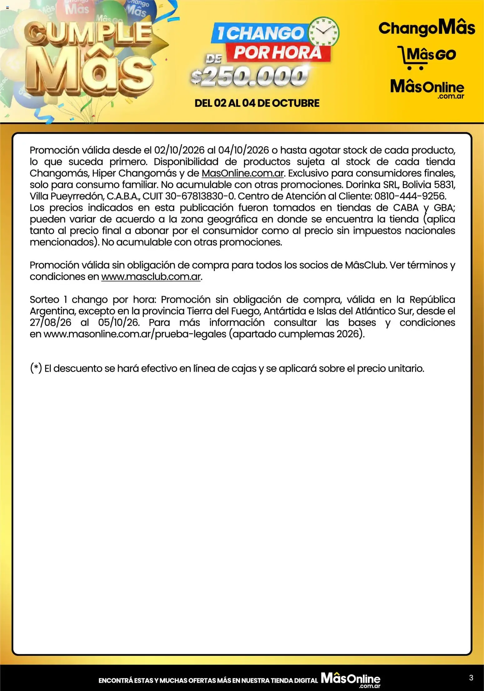 Ofertas de Chango - Especial Milanesas 2 de octubre al 4 de octubre 2026 - Página 4 del catálogo