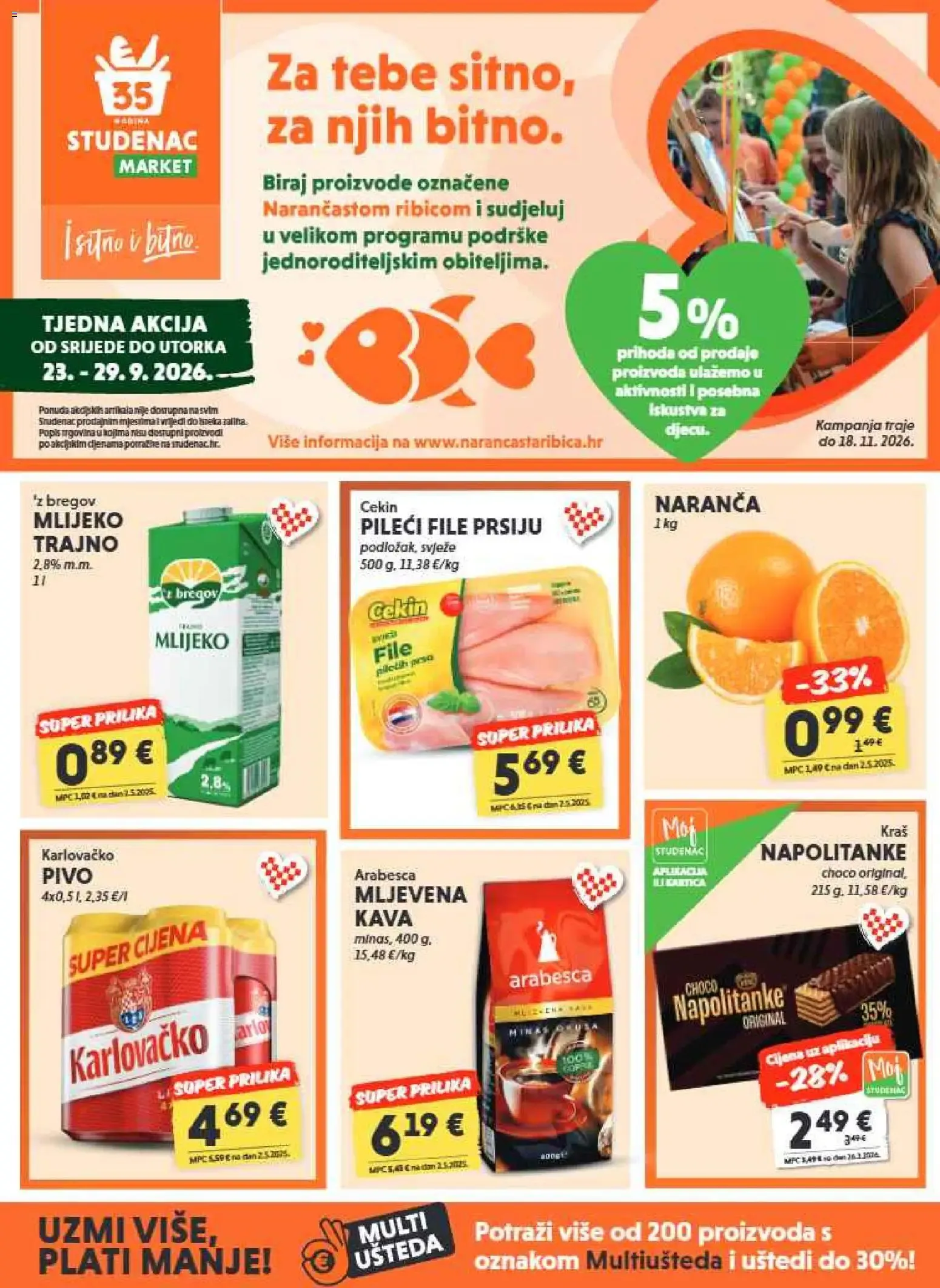 Katalog Studenac Katalog novi od 23.09.2026 na listanje > letak digitalni od 23. rujna do 29. rujna 2026. - Pregled Stranica 1