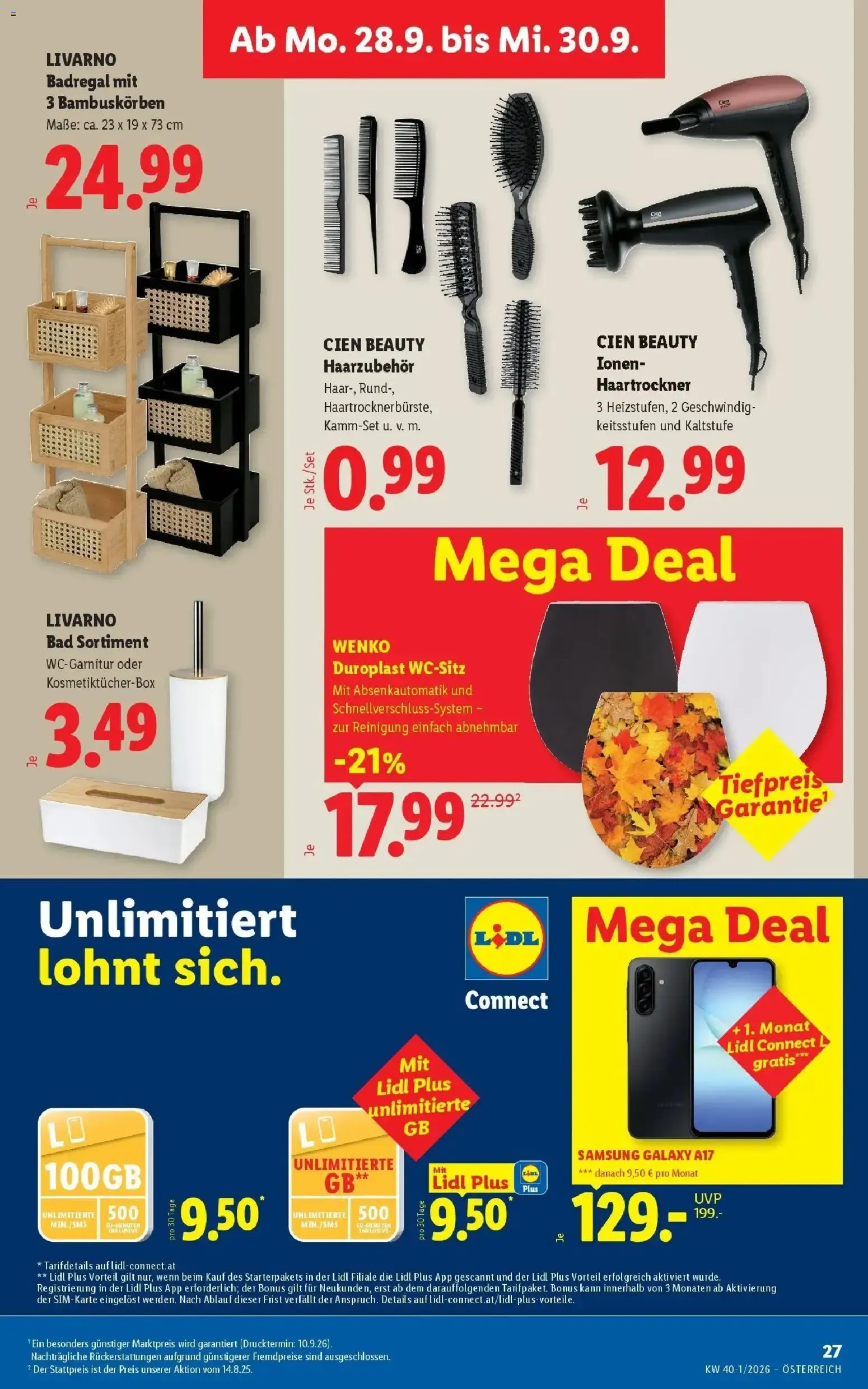 Lidl Flugblatt - Wien ab 24.09.2026 - Angebote ab donnerstag von 24. September bis 26. September 2026 - Flugblätt seite 34