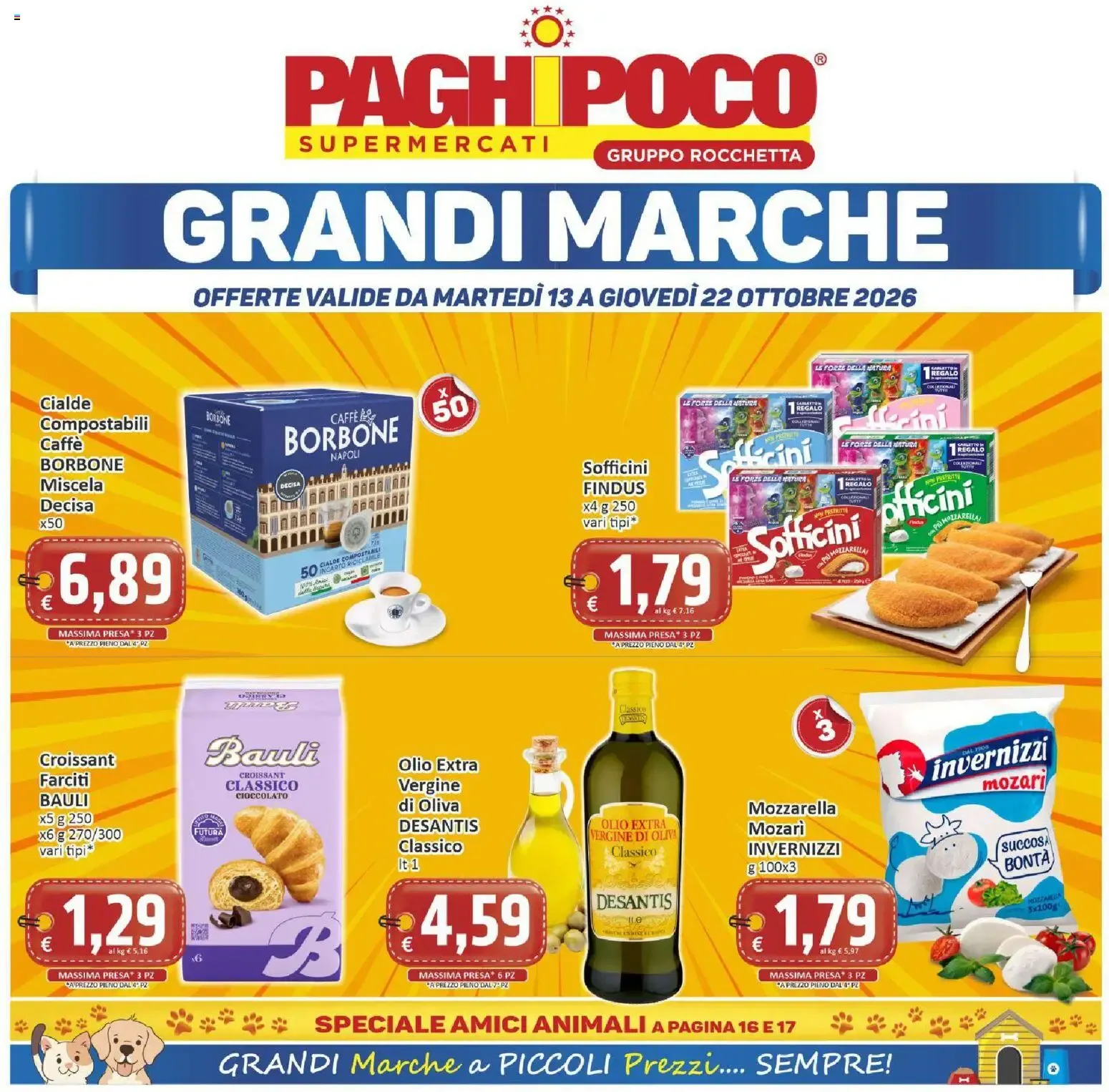 Nuovo Paghi Poco volantino dal 13/10/2026 > offerte anteprima 🛍️ da 13 ottobre a 22 ottobre di 2026 - Pagina del volantino 1
