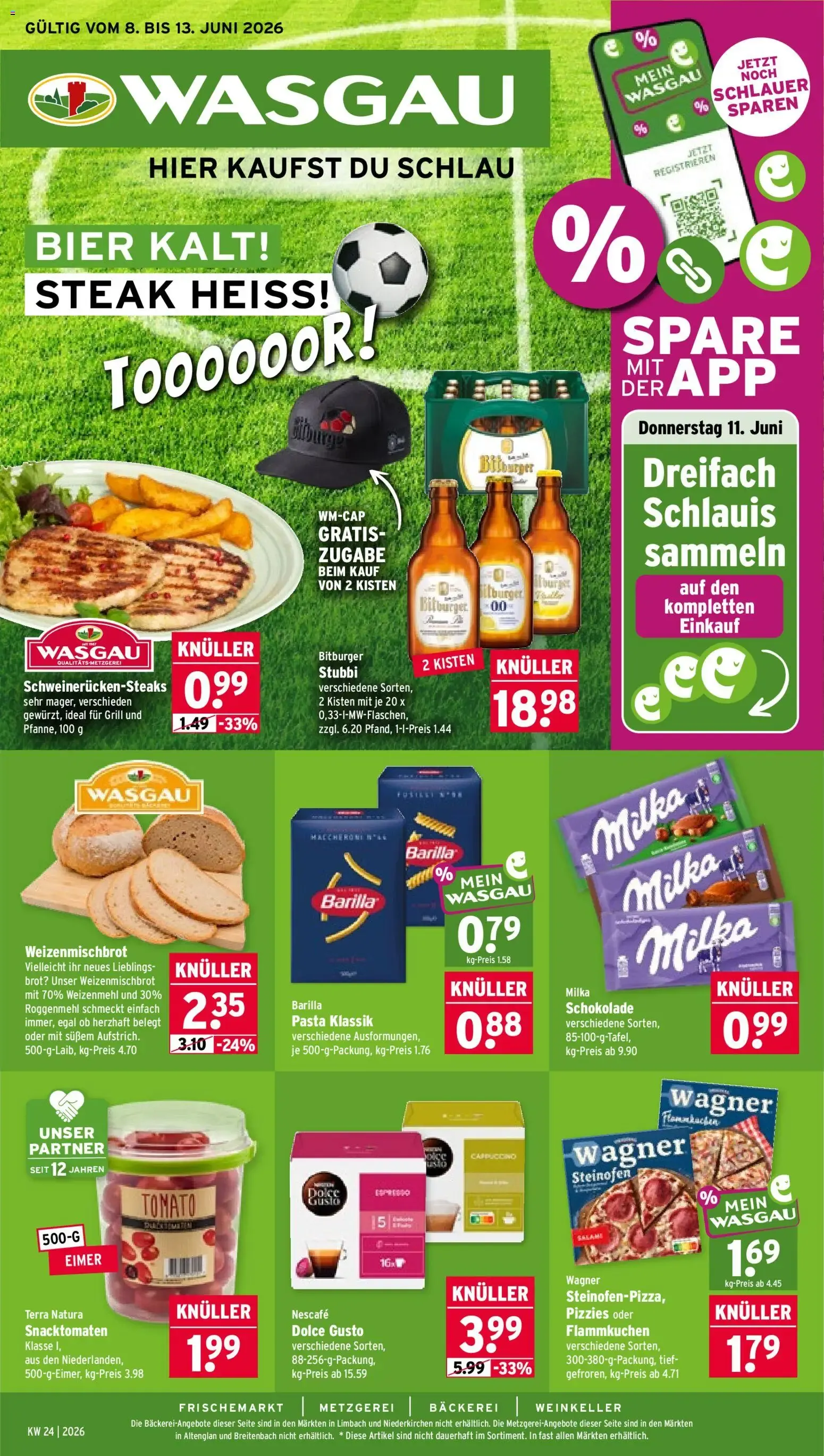 Wasgau Prospekt vom 08.06.2026 – Angebote online