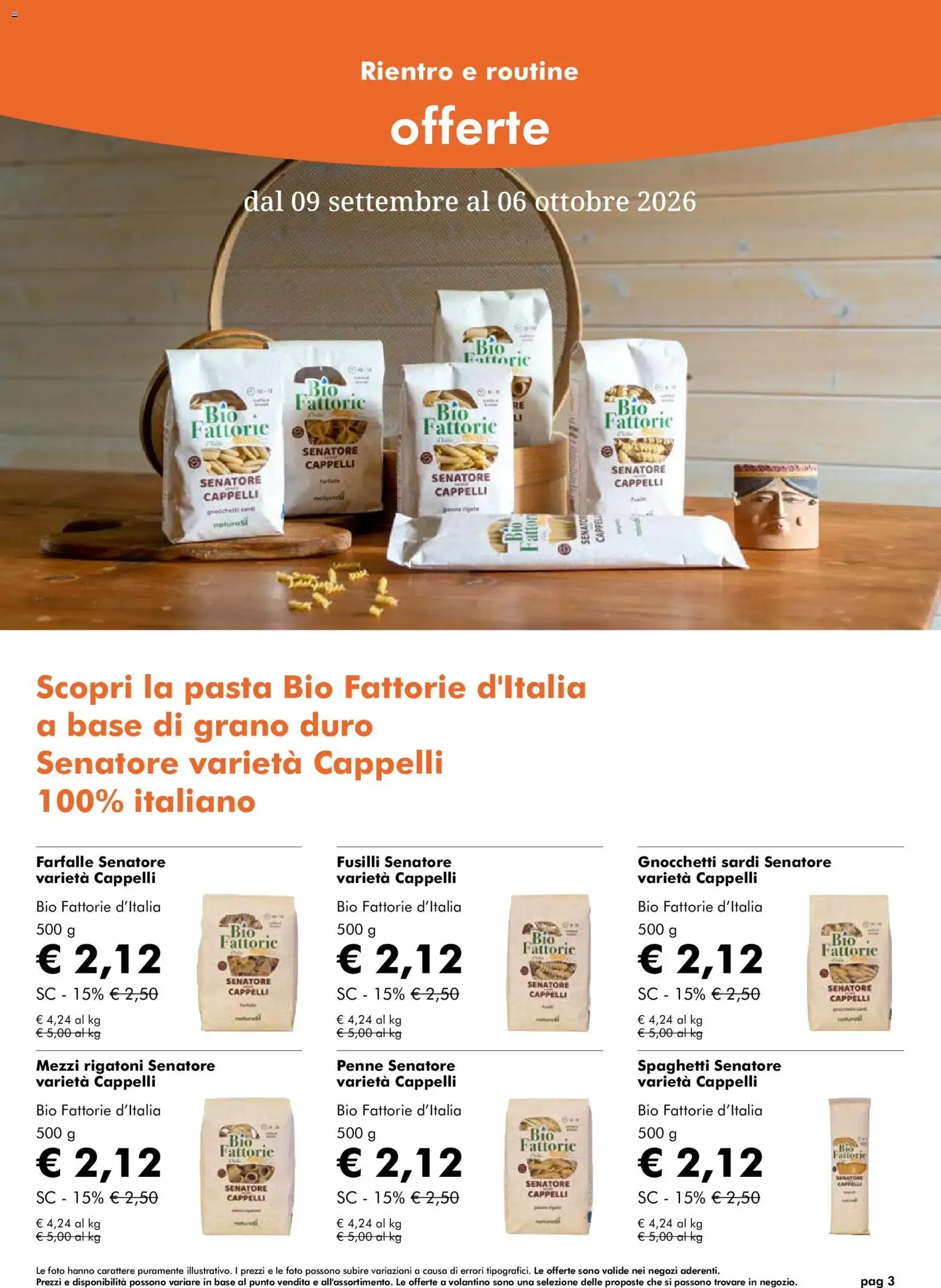 Nuovo Natura Sì volantino dal 09/09/2026 > offerte anteprima 🛍️ da 9 settembre a 6 ottobre di 2026 - Pagina del volantino 3