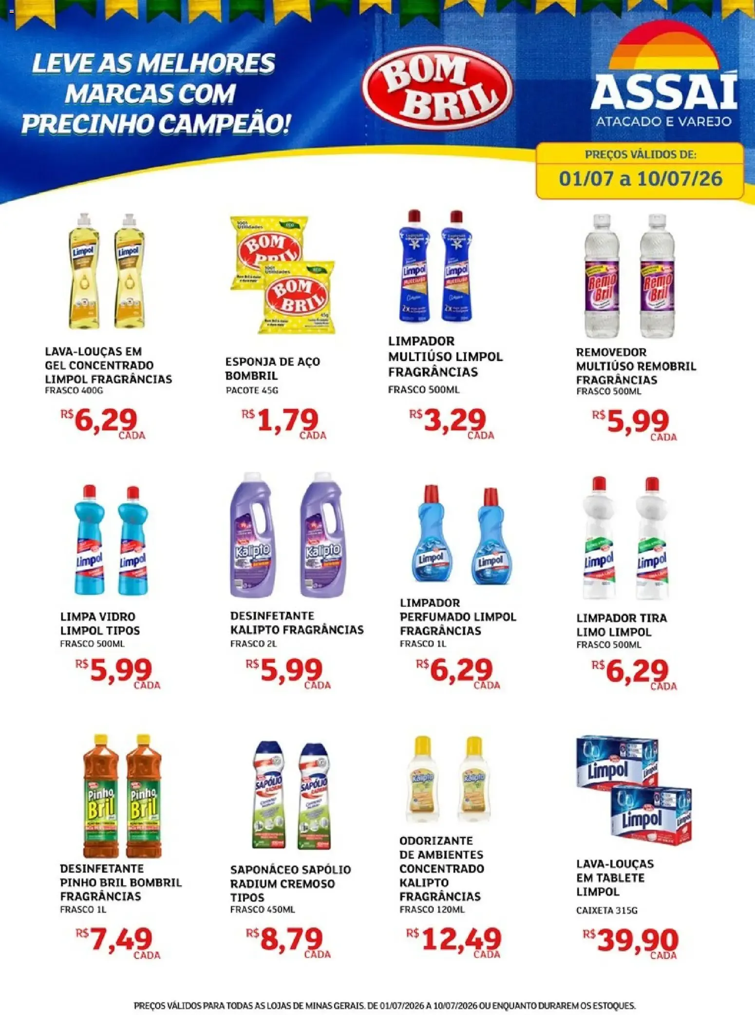 Encarte de Assaí Atacadista ofertas - MG de 01/07/2026 | Promoções Online 1 de julho até 10 de julho 2026 - Pagina 1