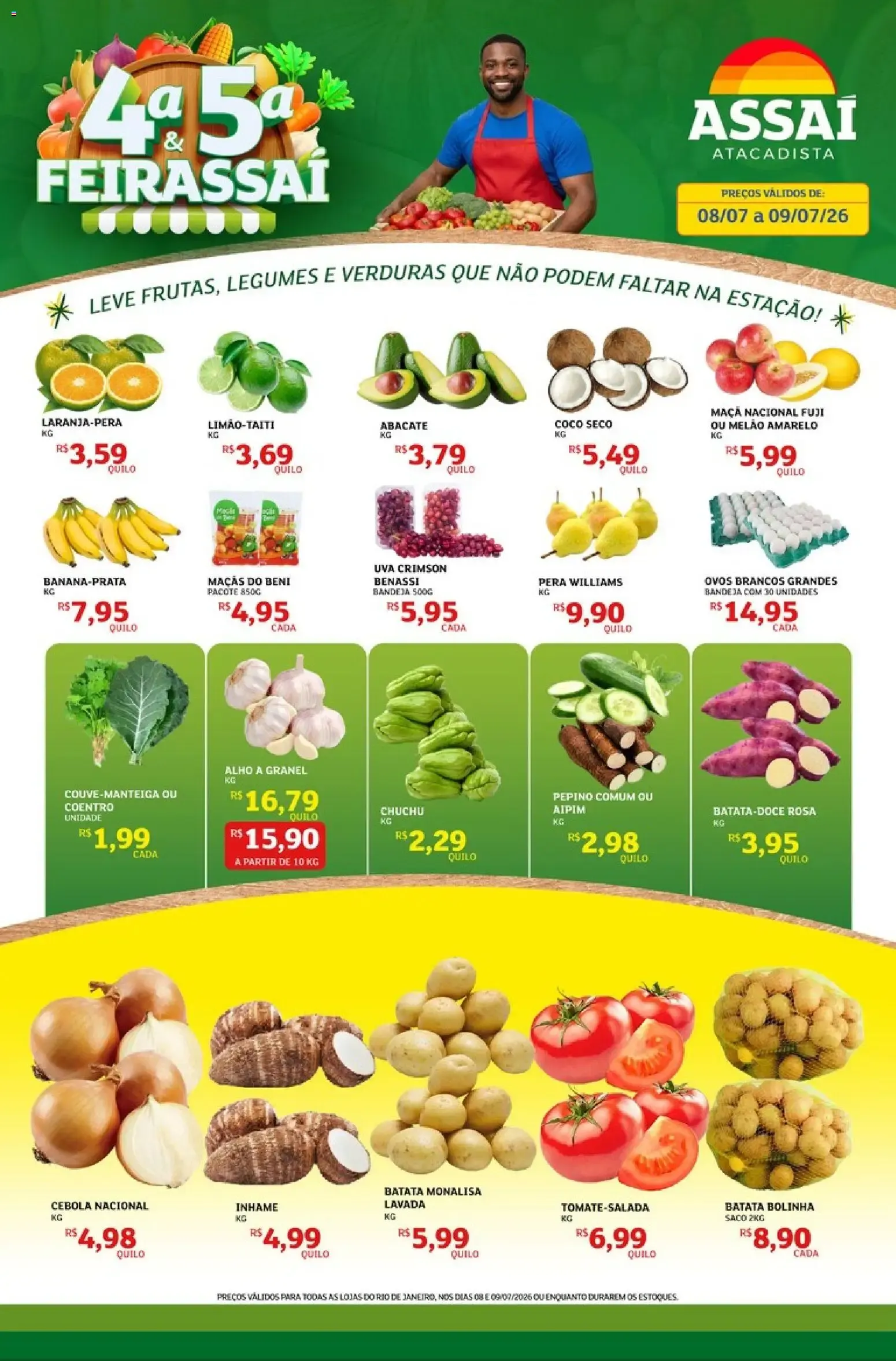 Encarte de Assaí Atacadista ofertas - RJ de 08/07/2026 | Promoções Online 8 de julho até 9 de julho 2026 - Pagina 1