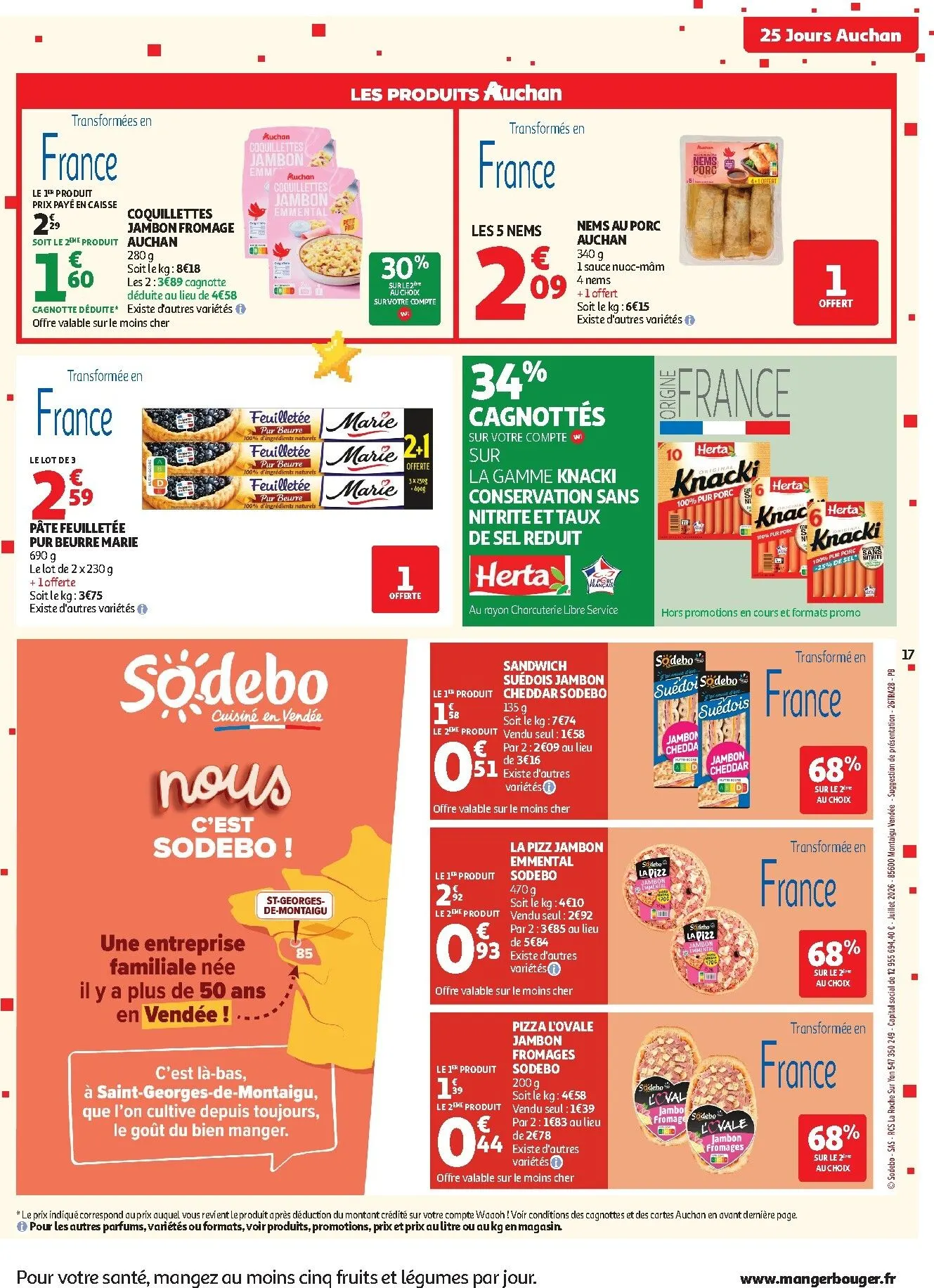 Current Auchan supermarché - 25 jours leaflet valid from du mardi 27/10/2026 to du samedi 31/10/2026 du 27 octobre au 31 octobre 2026 - Catalogue page 17