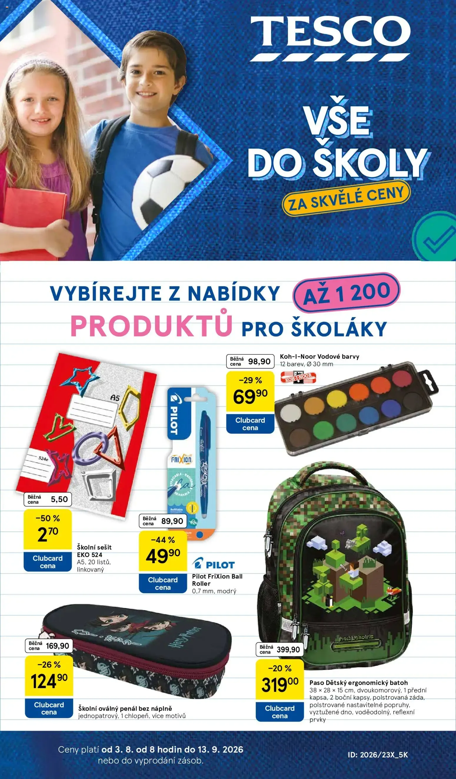 Tesco: Vše do školy