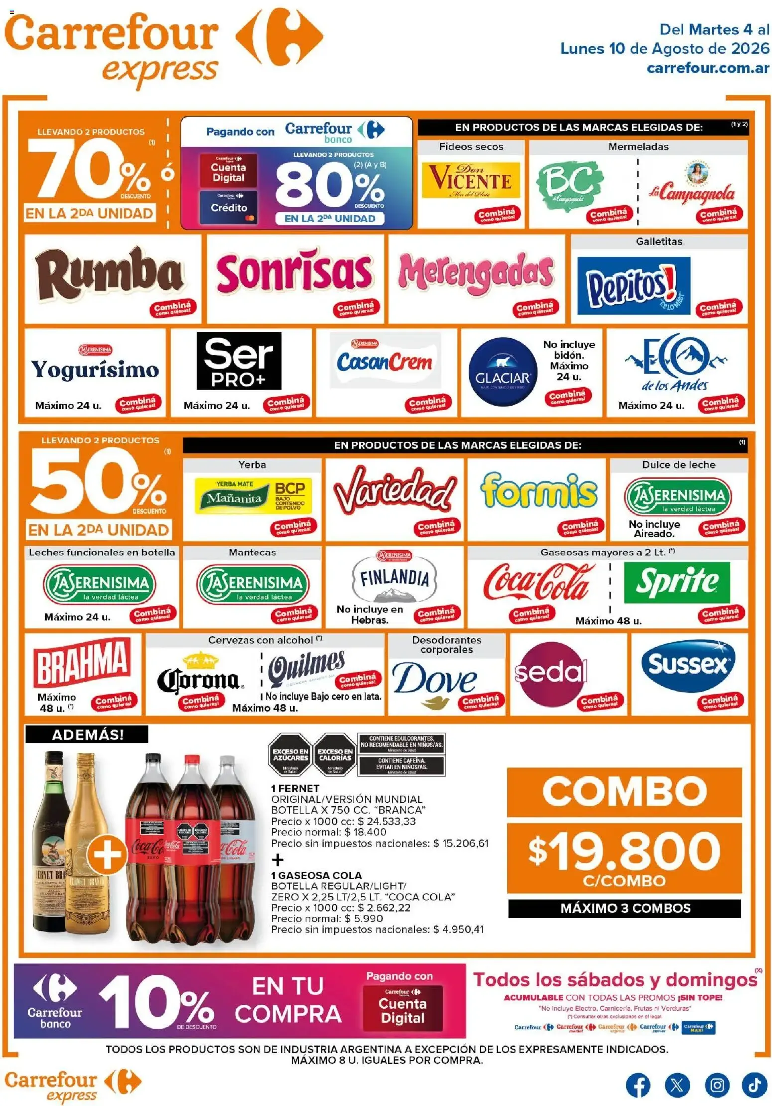 Ofertas de Carrefour Express Folleto del 04/08/2026 - 10/08/2026 4 de agosto al 10 de agosto 2026 - Página 2 del catálogo