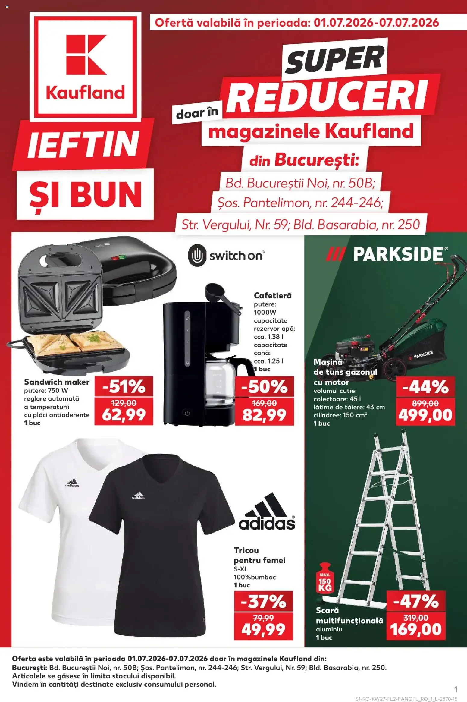 Catalog Kaufland Catalog Super reduceri 01.07.2026 - Revista si Oferta de la 1 iulie până la 7 iulie 2026 - Revista Pagina 1