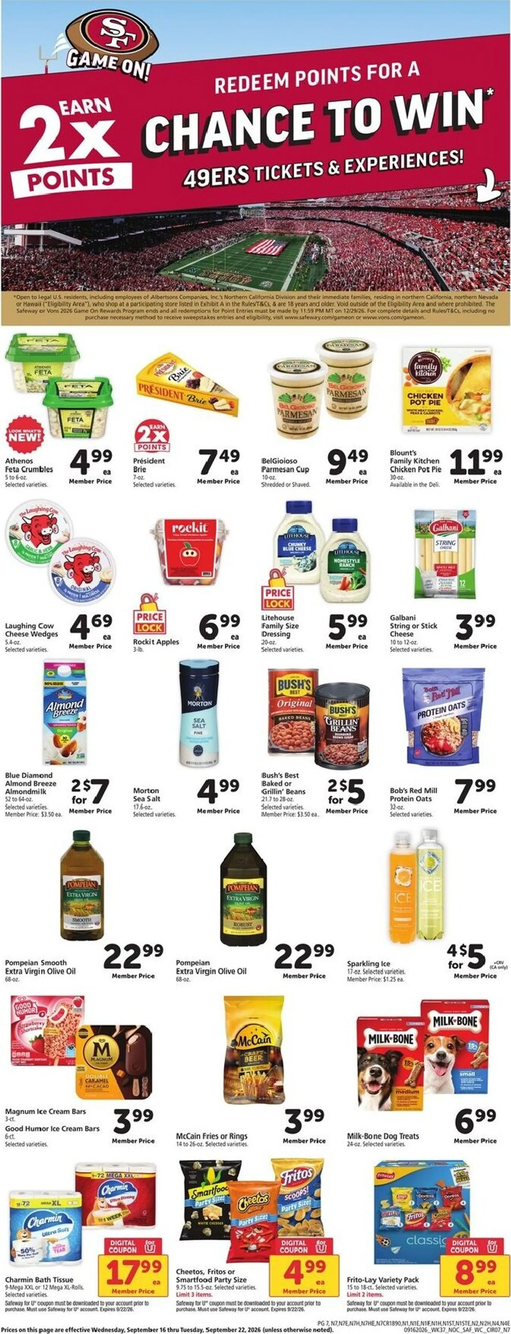 Weekly ad Current Safeway leaflet valid from Wednesday 09/16/2026 to Tuesday 09/22/2026 from September 16 to September 22 2026 - Page 7