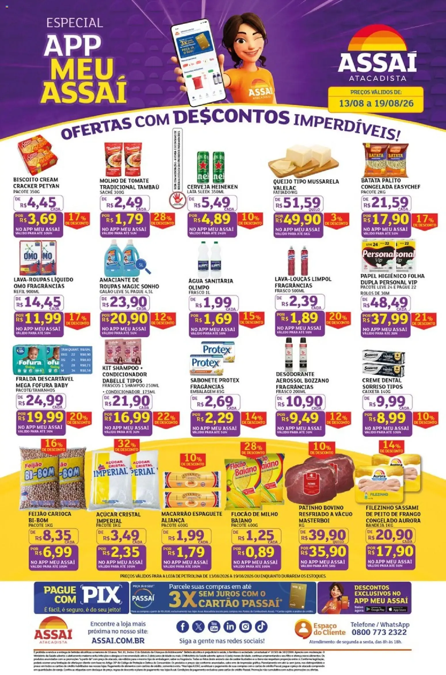 Encarte de Especial App Meu Assaí 13 de agosto até 19 de agosto 2026 - Pagina 1