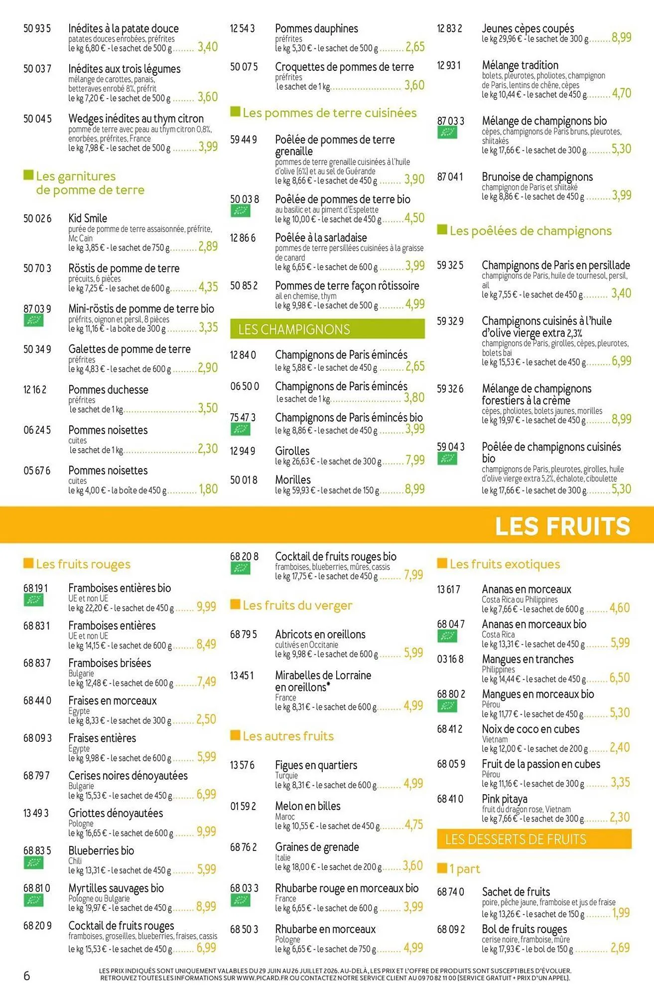 Picard Catalogue Du 29/06/2026 au 13/09/2026 du 29 juin au 13 septembre 2026 - Catalogue page 6