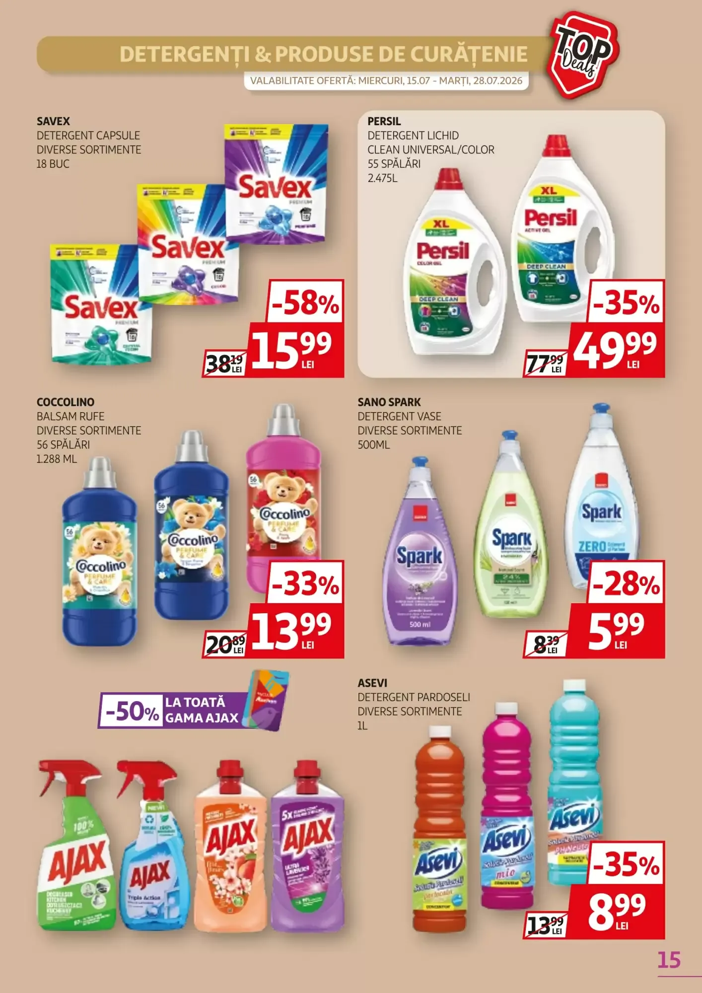 Catalog Catalog Auchan de la 15 iulie până la 28 iulie 2026 - Revista Pagina 15