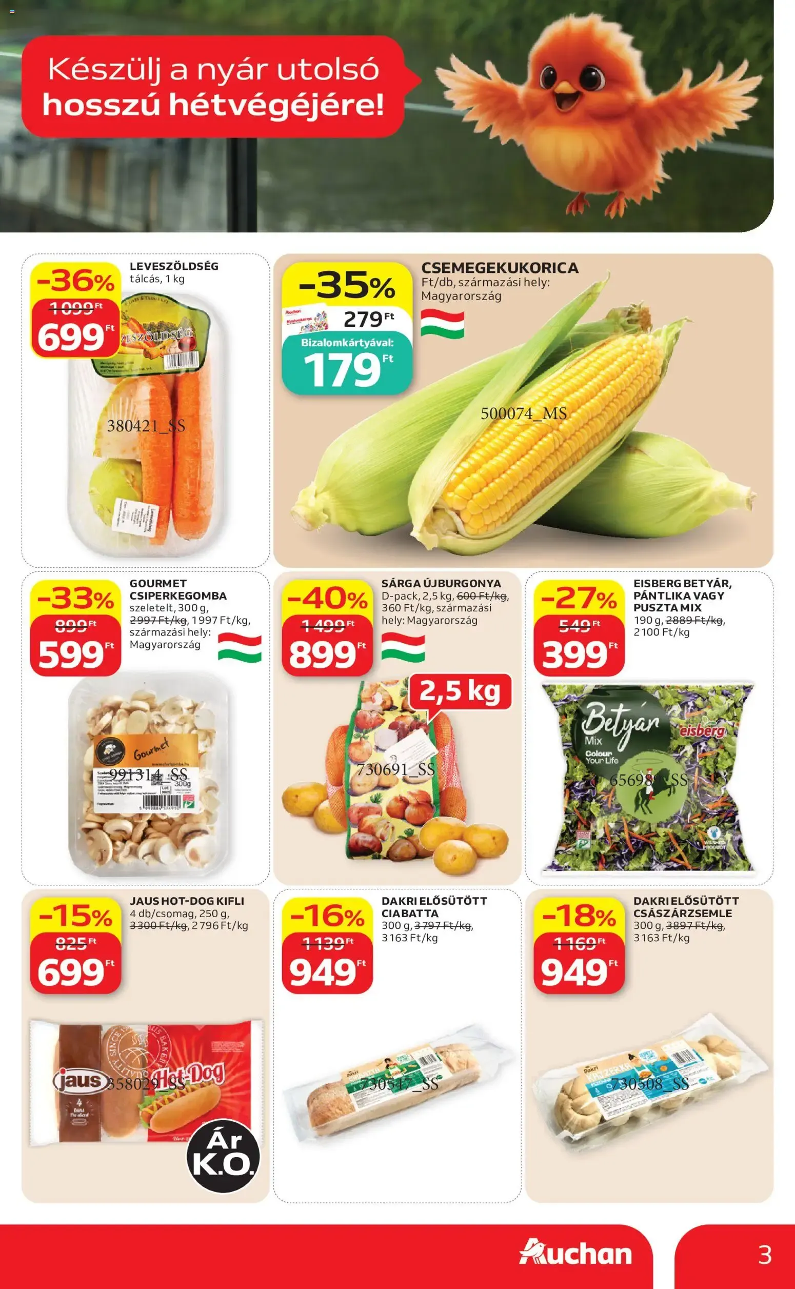 Katalógus Auchan Grill ajánlatok - 2026.08.13. -tól/töl > akció, lapozható szórólap 🛍️ augusztus 13.-tól augusztus 26.-ig 2026. - Oldal 3