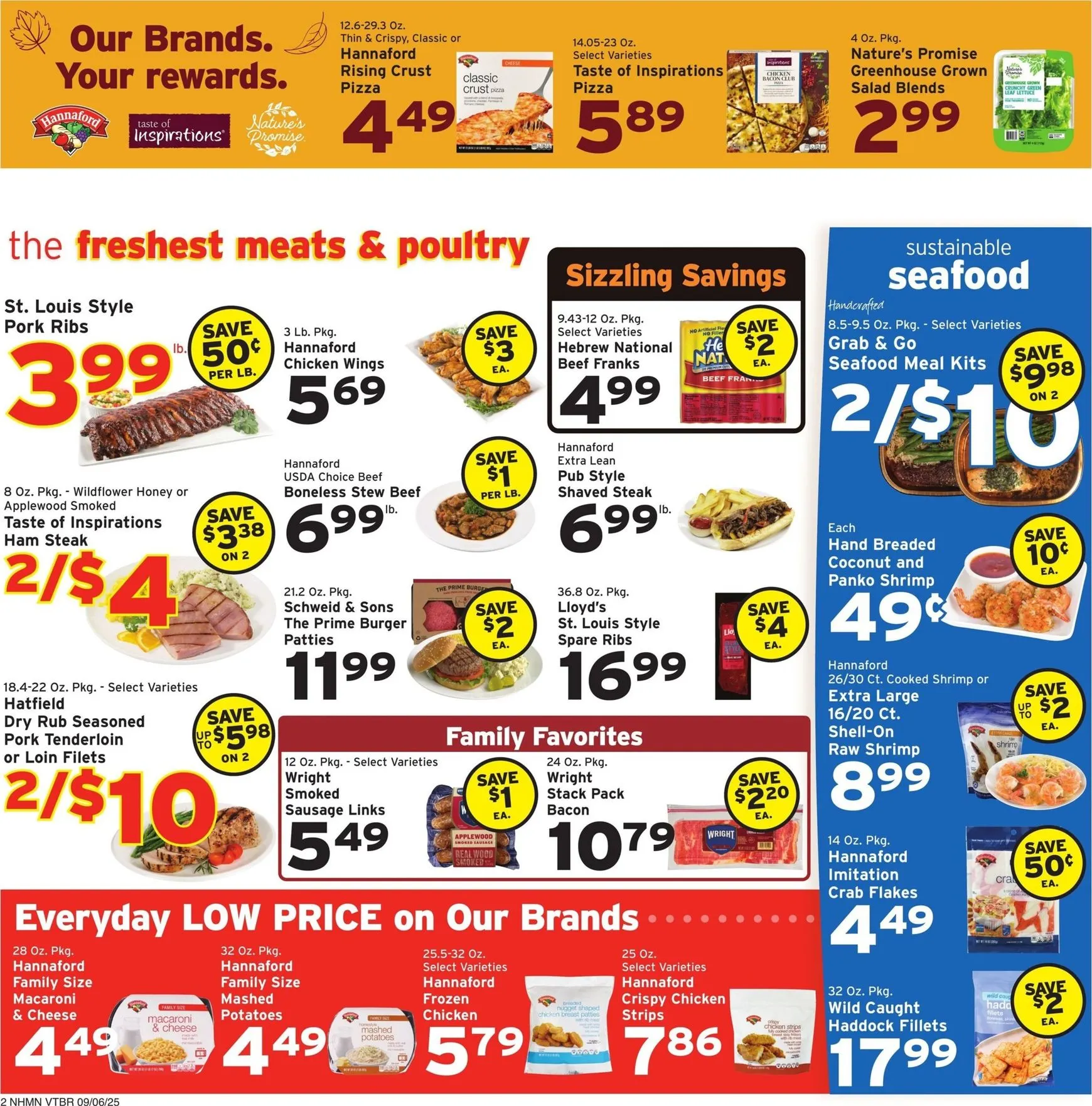 Weekly promotion Hannaford - Value that adds up. Fall into great prices. spanning from September 6 to September 12 2026 - Page 2 for Catalogue 365