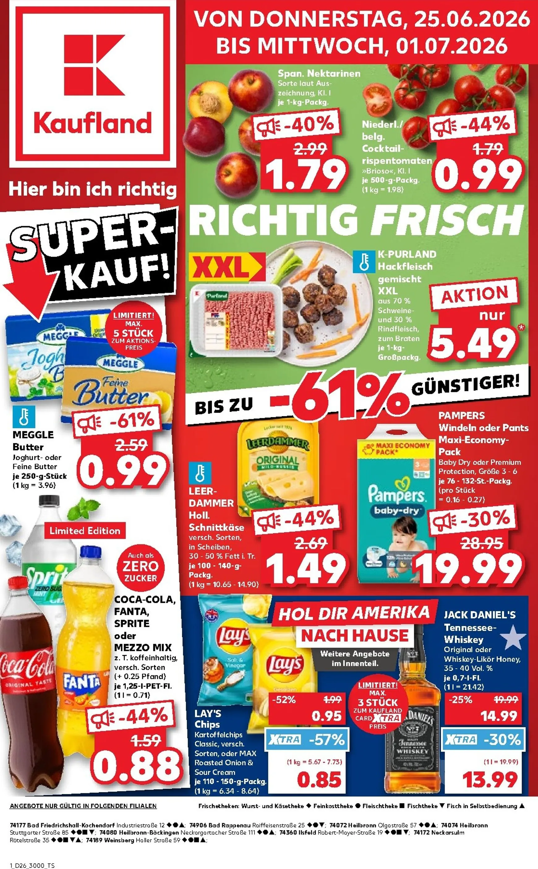 Neuer Kaufland Prospekt – von Donnerstag 25.06.2026 bis Mittwoch 01.07.2026