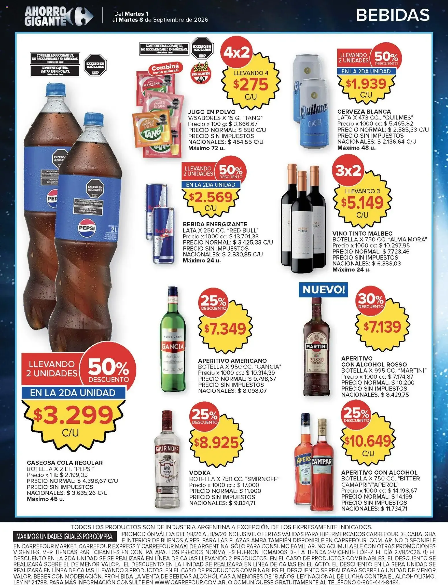 Ofertas de AHORRO GIGANTE 1 de septiembre al 8 de septiembre 2026 - Página 12 del catálogo