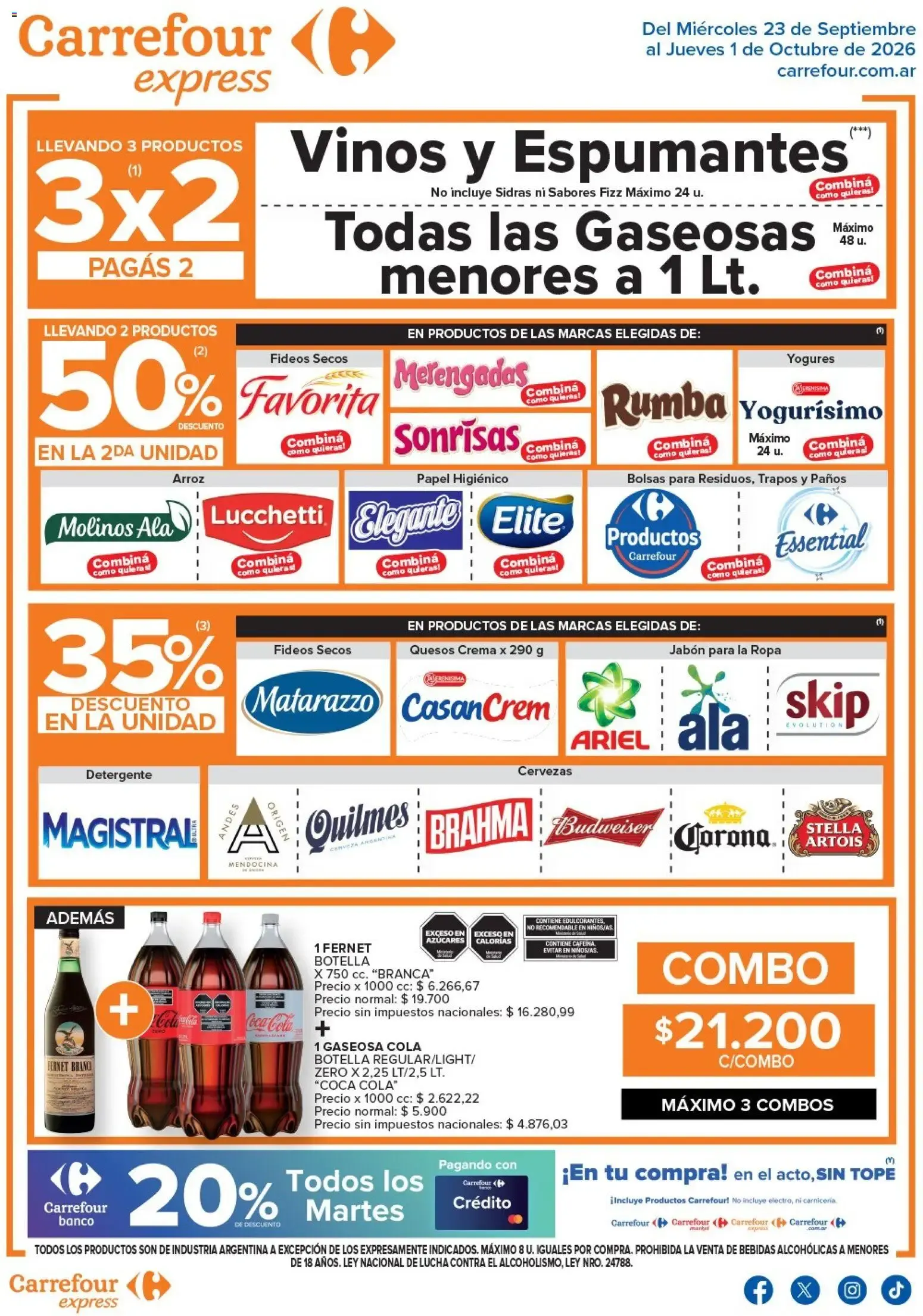 Ofertas de Carrefour - Carrefour Express Ofertas || del 23/09/2026 - 01/10/2026 || Promociones 23 de septiembre al 1 de octubre 2026 - Página 2 del catálogo