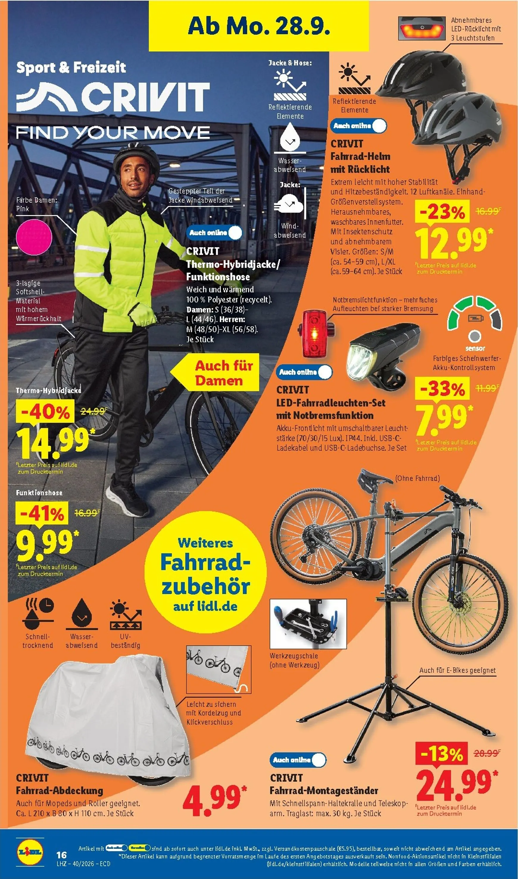 Lidl - Nonfood Prospekt nächste Woche – von Montag 28.09.2026 bis Freitag 02.10.2026 von 28. September bis 2. Oktober 2026 - Prospekt seite 8