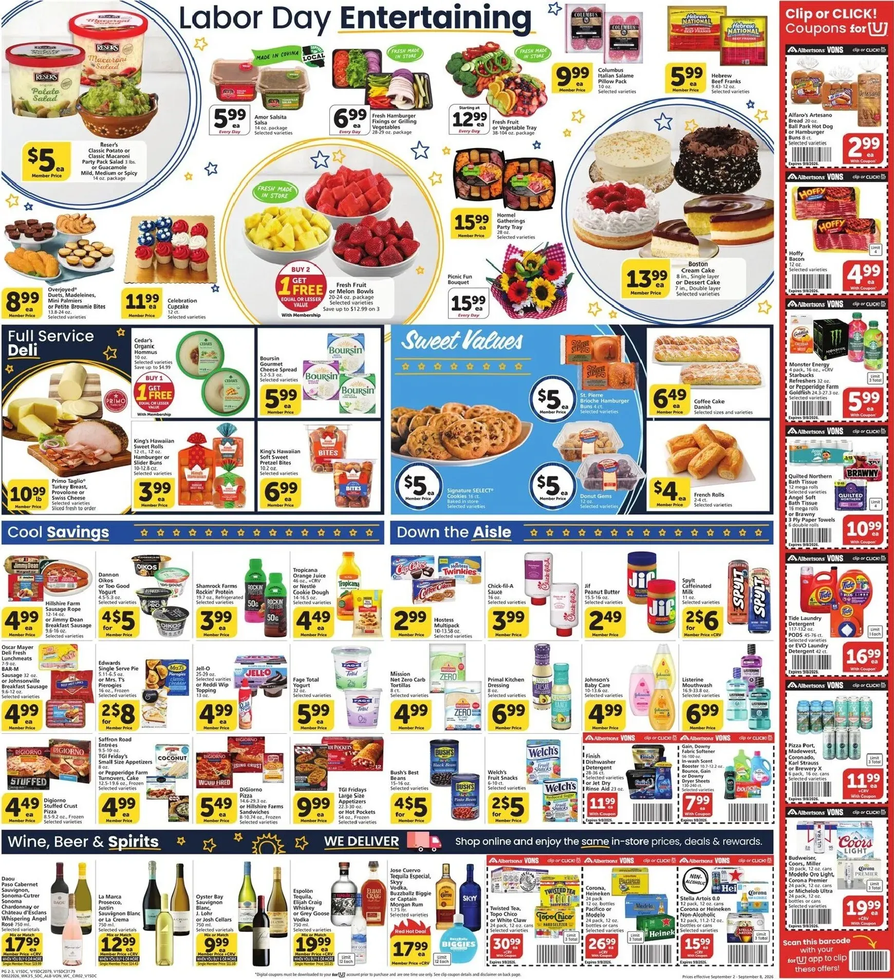 Weekly ad Vons Happy Labor Day Sale from September 2 to September 8 2026 - Page 4