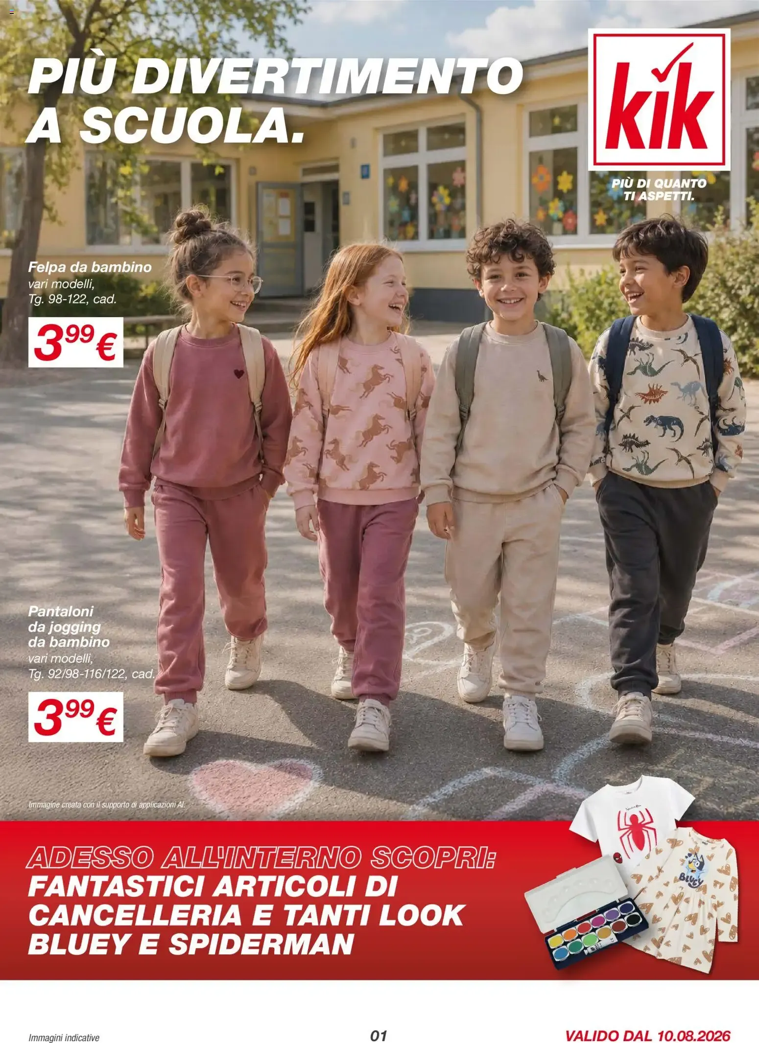 Nuovo KiK volantino Divertimento a scuola dal 10/08/2026 > offerte anteprima 🛍️ da 10 agosto a 16 agosto di 2026 - Pagina del volantino 1