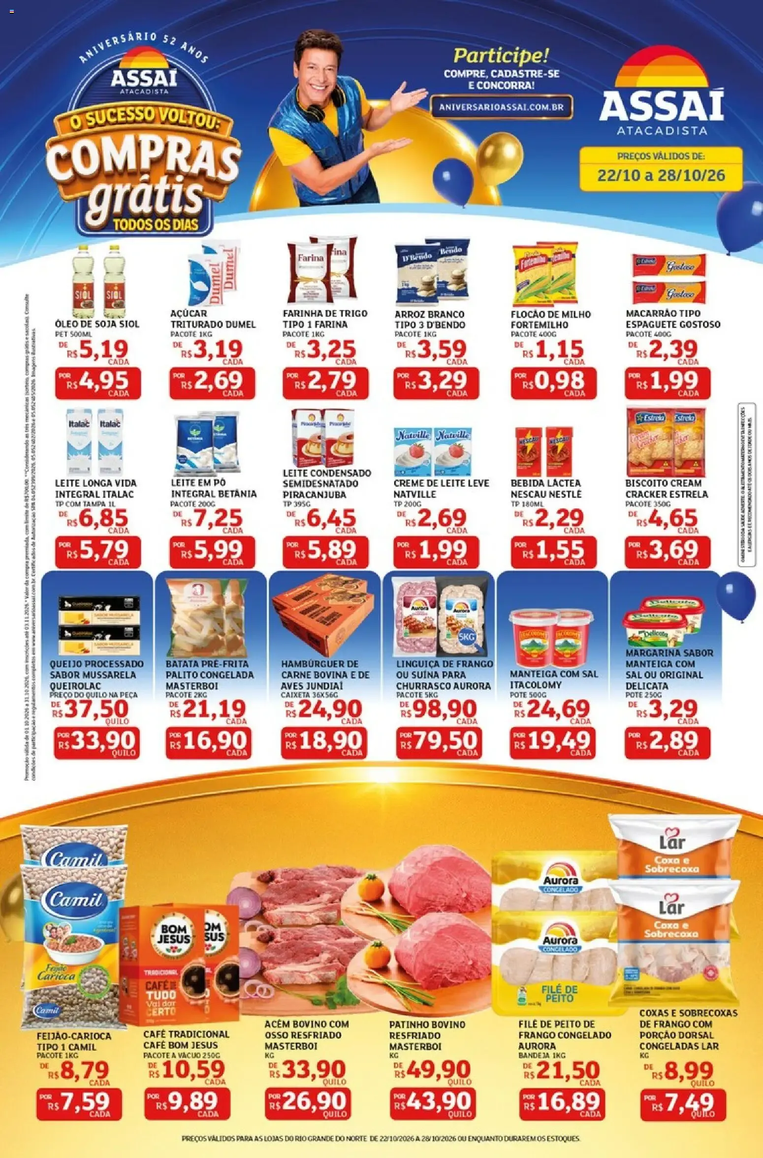 Encarte de Assaí Atacadista ofertas - RN de 22/10/2026 | Promoções Online 22 de outubro até 28 de outubro 2026 - Pagina 1