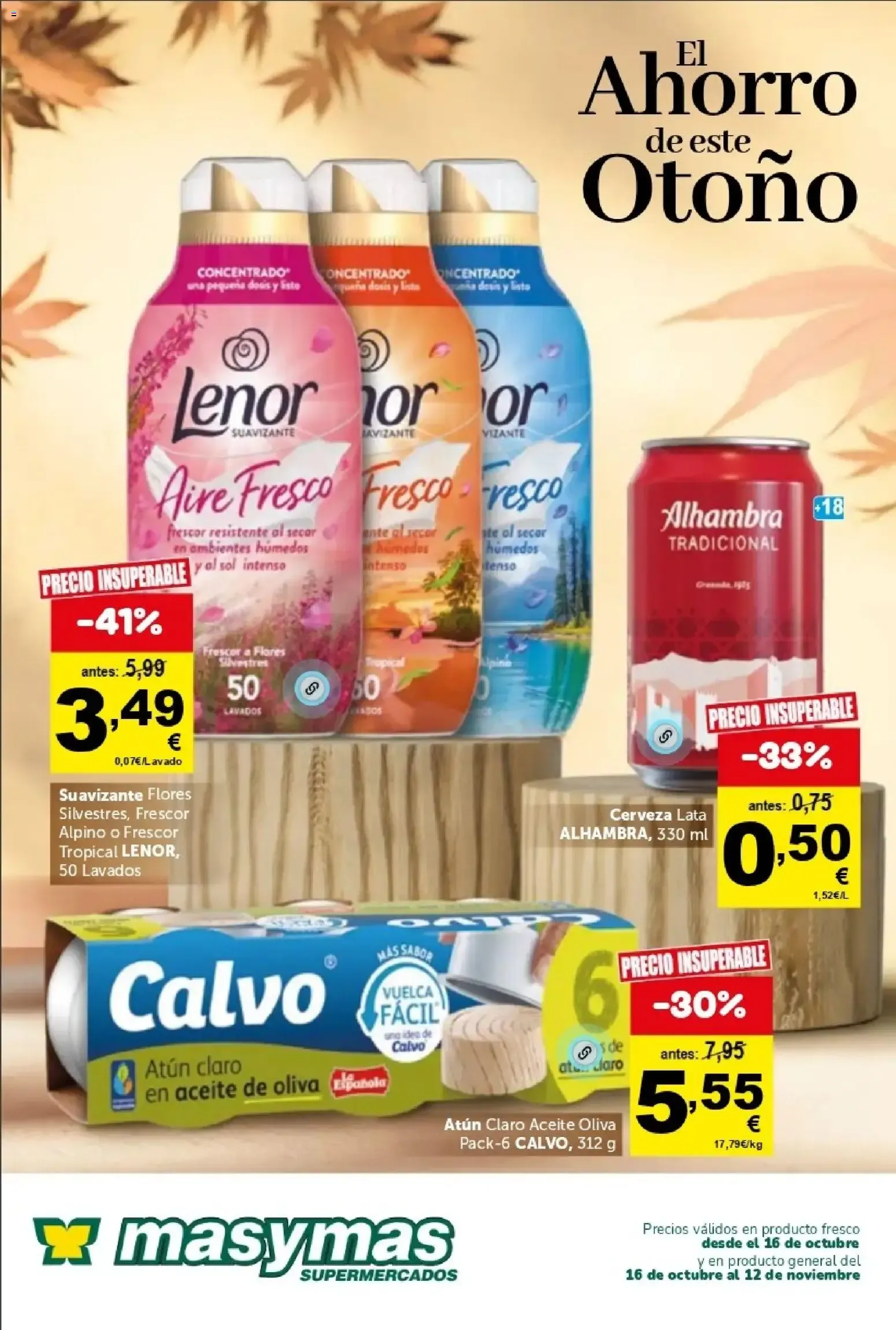 Catálogo de Masymas: El Ahorro de este Otoño 16 de octubre al 12 de noviembre 2026 - Página 1