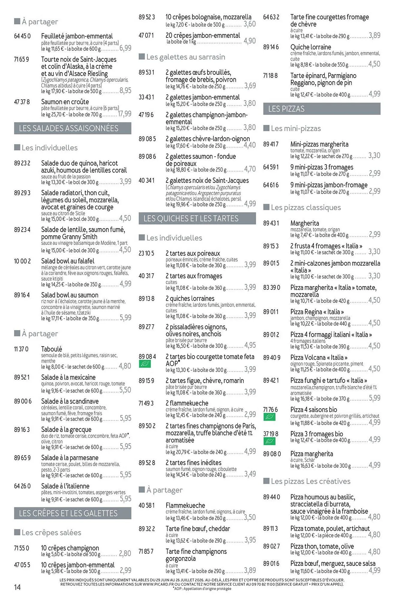 Picard Catalogue Du 29/06/2026 au 13/09/2026 du 29 juin au 13 septembre 2026 - Catalogue page 14