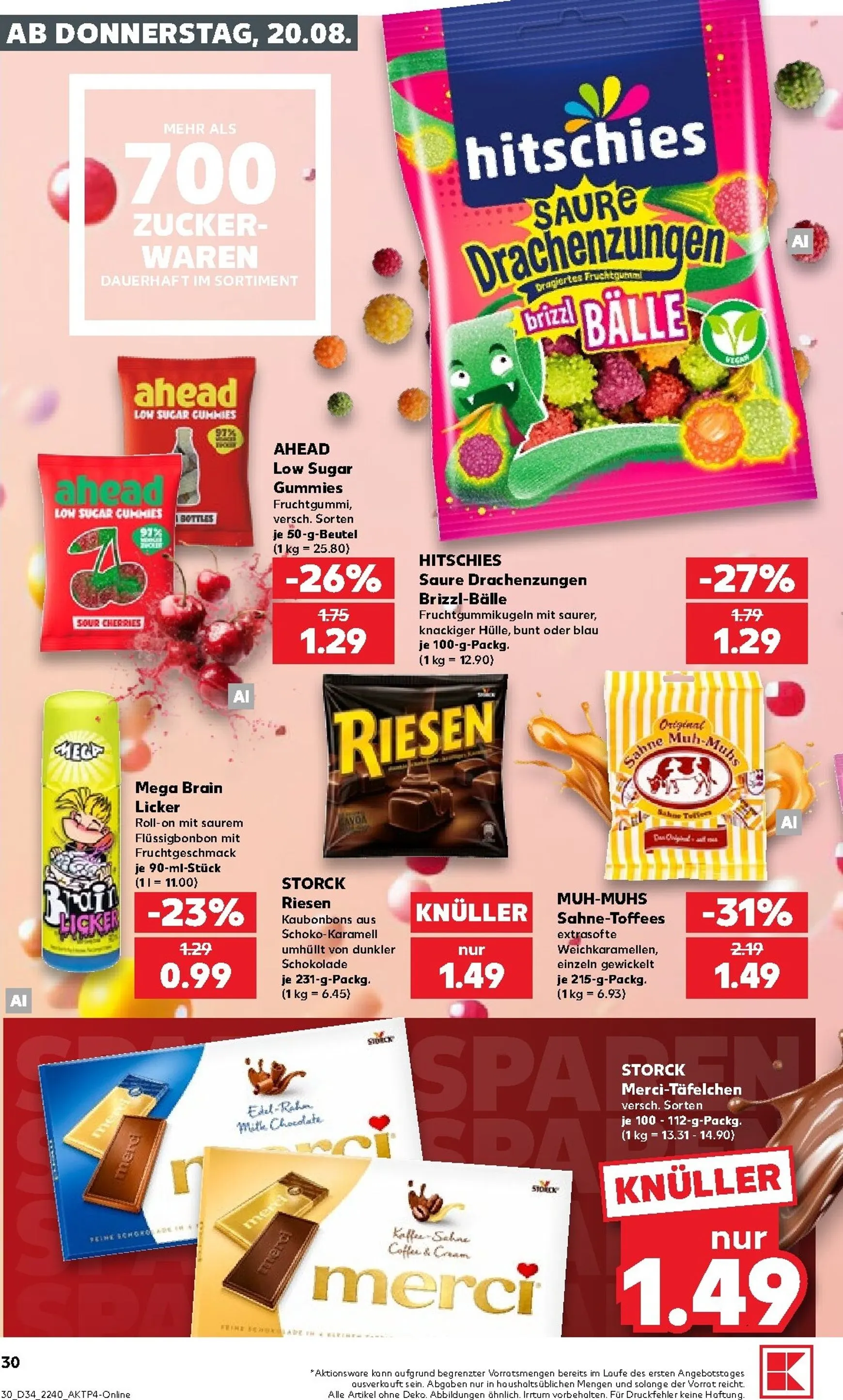Kaufland Prospekt nächste Woche – von Donnerstag 20.08.2026 bis Mittwoch 26.08.2026 von 20. August bis 26. August 2026 - Prospekt seite 30