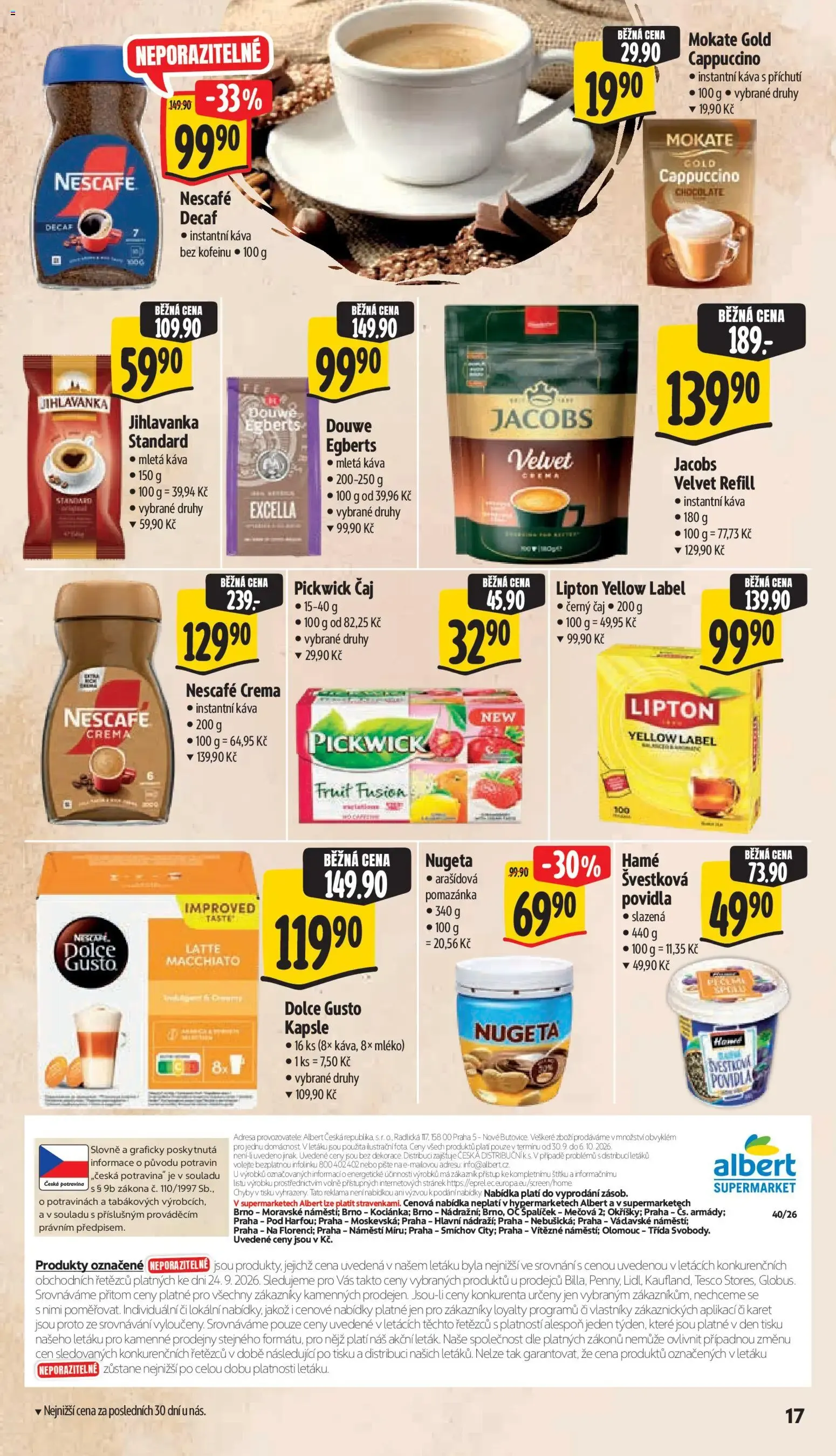 Albert leták - Supermarket od 30.09.2026 - Akční leták - 30. září 6. října 2026 - Page 27