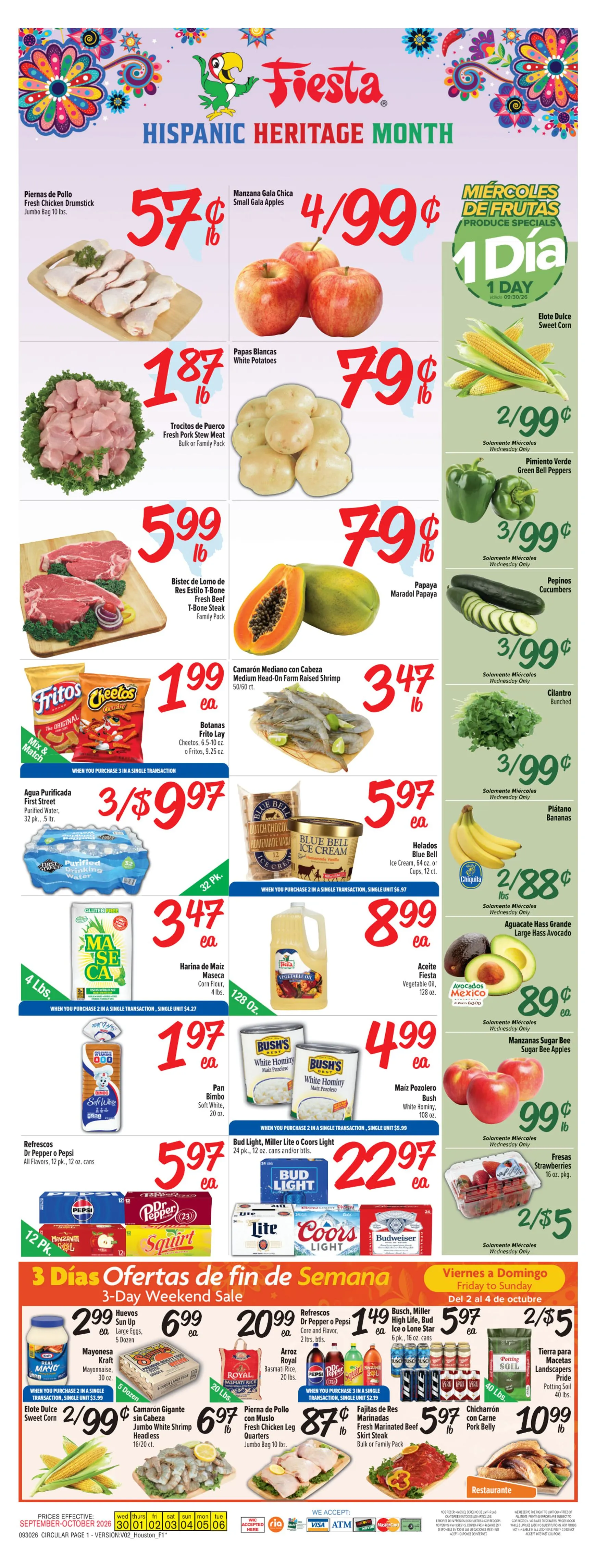 Fiesta Hispanic Heritage Month Offers
