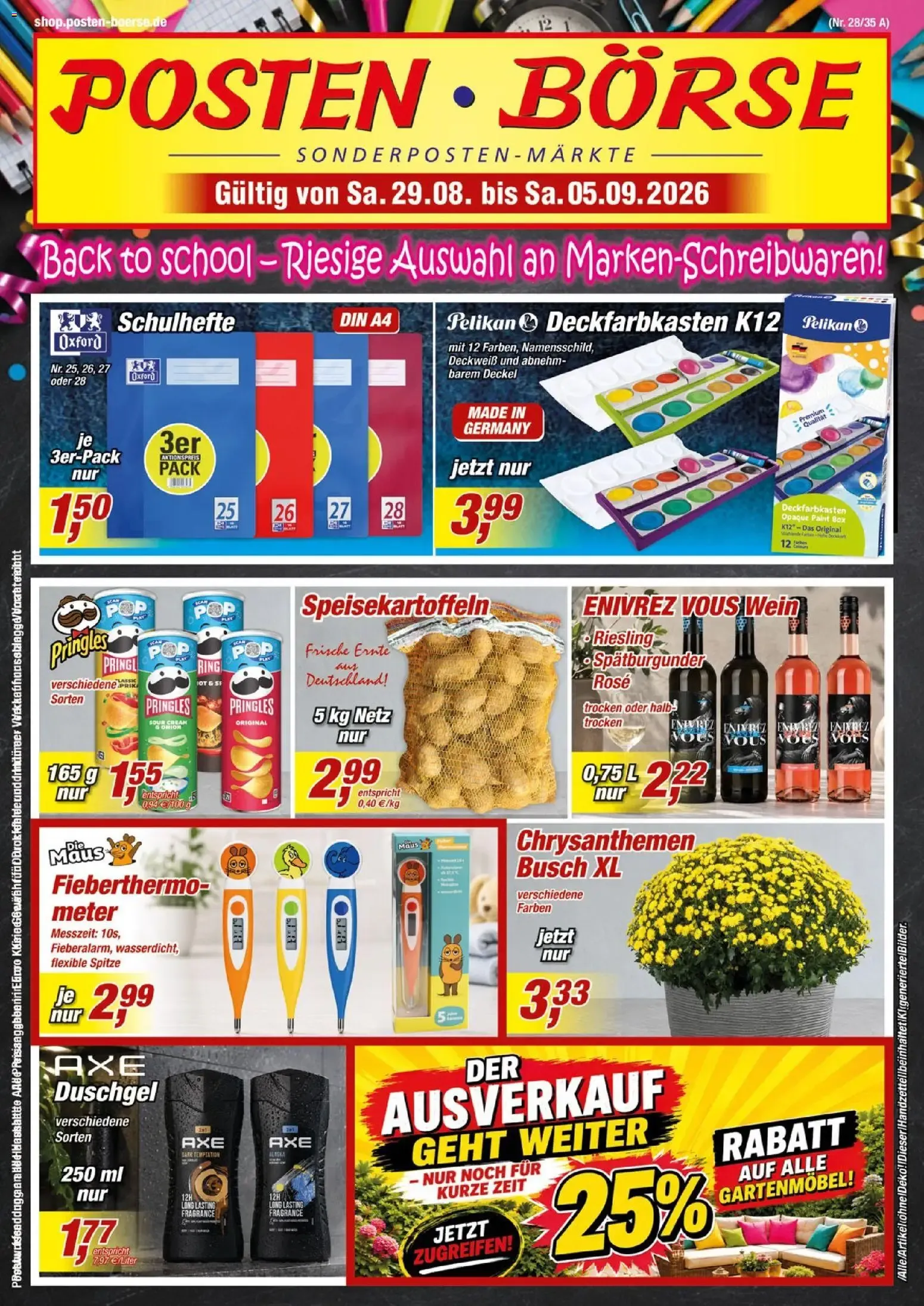 Posten Börse Prospekt (ab 29.08.2026) zum Blättern von 29. August bis 5. September 2026 - Prospekt seite 1