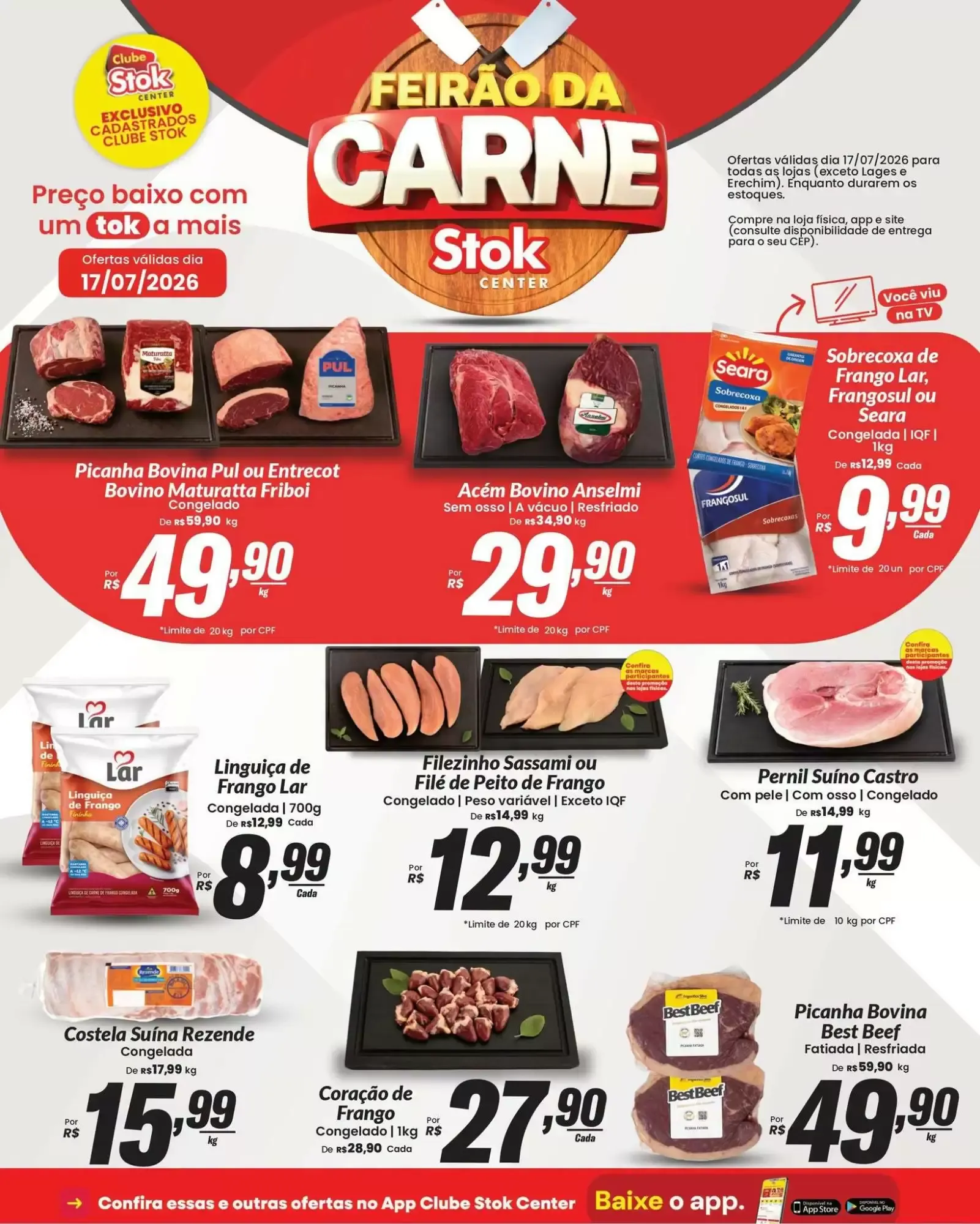 Encarte de Feirão da Carne Stok Center 17 de julho até 17 de julho 2026 - Pagina 1