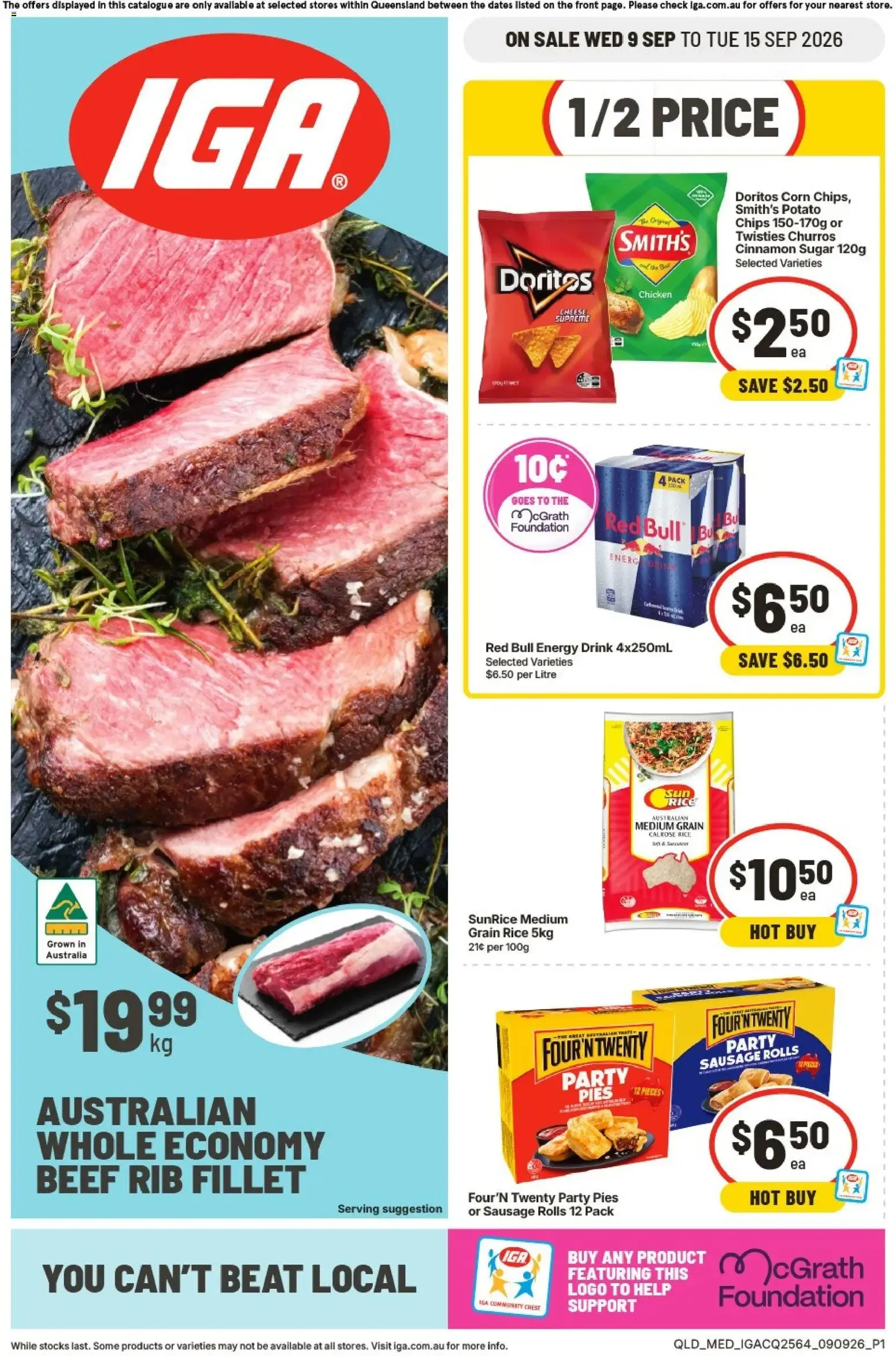IGA catalogue valid from 09/09/2026 > Online Australia - Catalogue valid from 9 September to 15 September 2026 - page 1