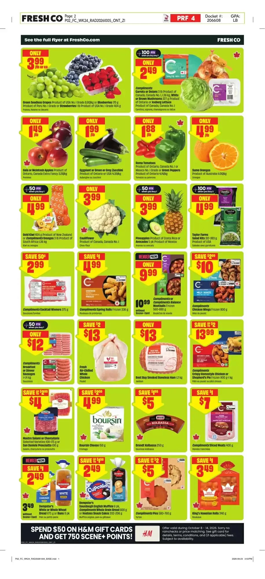 FreshCo Thanksgiving Deals from October 8 to October 14 2026 - flyer page 3