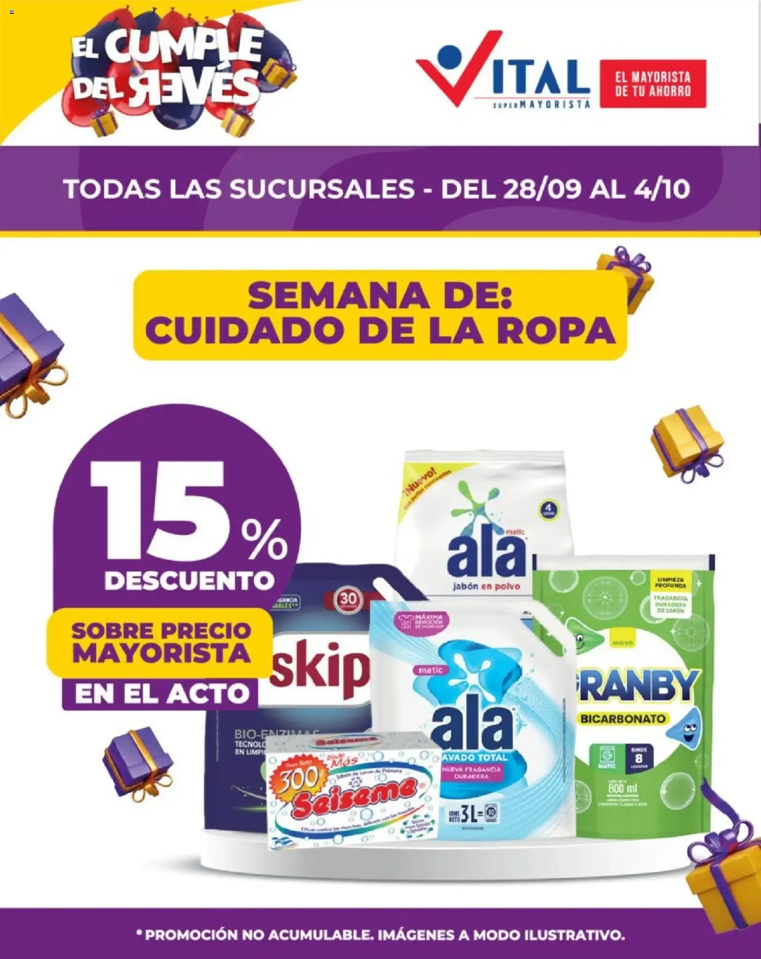 Ofertas de Vital: El Cumple del Revés - Aperitivos, Gaseosas y Masterchecks 30 de septiembre al 30 de septiembre 2026 - Página 5 del catálogo