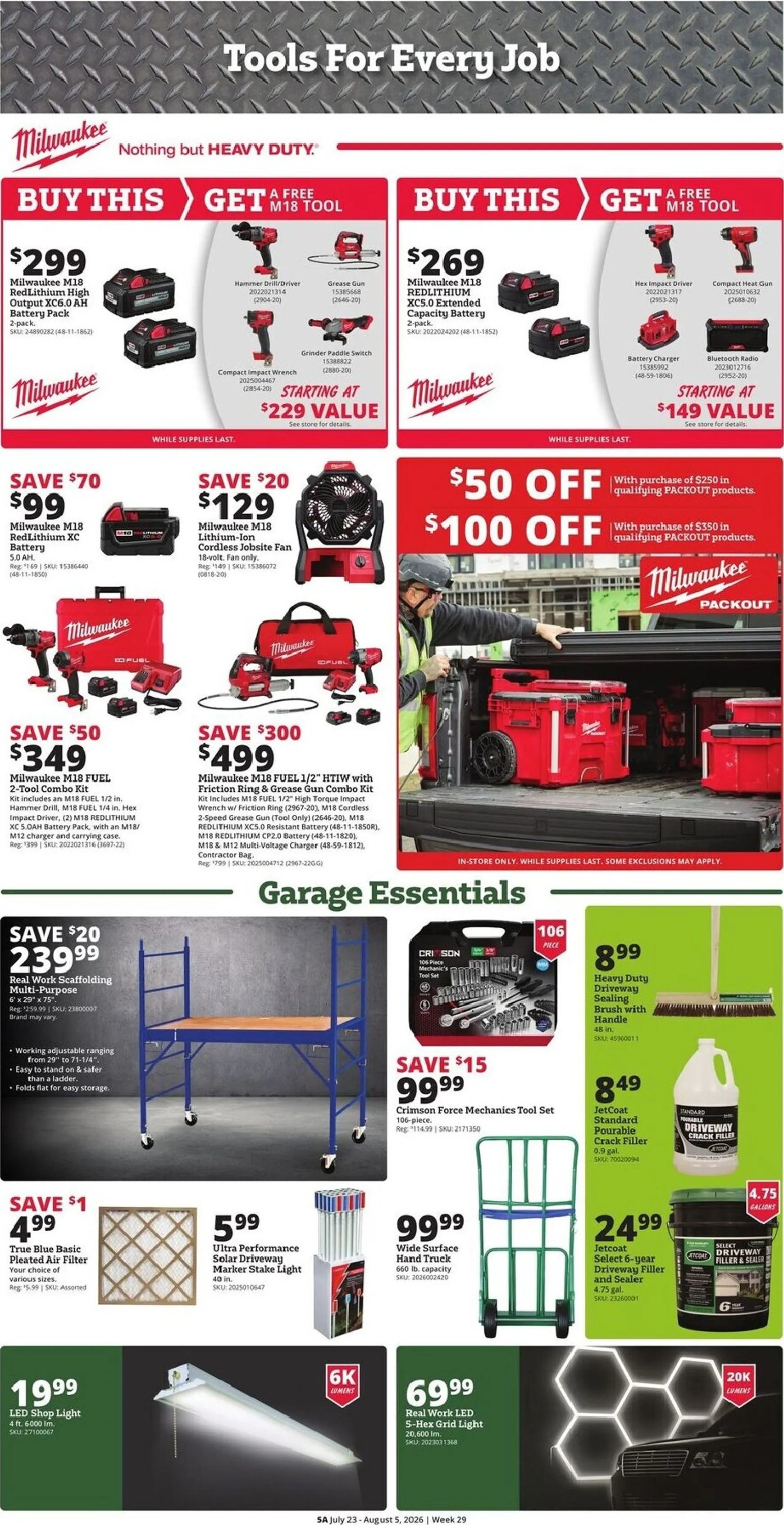 Weekly promotion Current Rural King leaflet valid from Thursday 07/23/2026 to Wednesday 08/05/2026 spanning from July 23 to August 5 2026 - Page 7 for Catalogue 365