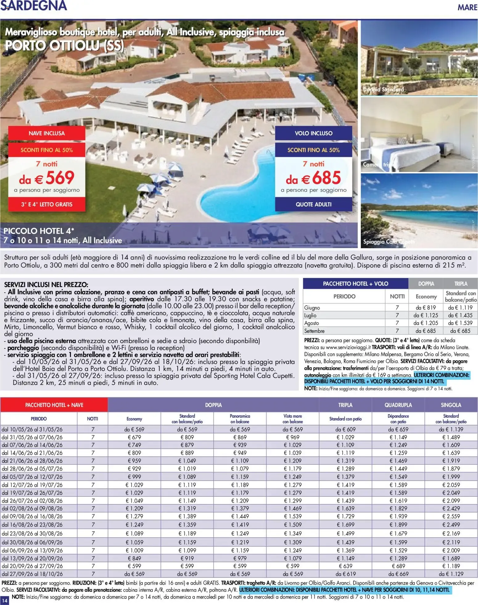 UN MARE DI OFFERTE: MARE, MONTAGNA, ENTROTERRA, TOUR, PACCHETTI VACANZA E CROCIERE da 10 aprile a 30 settembre di 2026 - Pagina del volantino 14