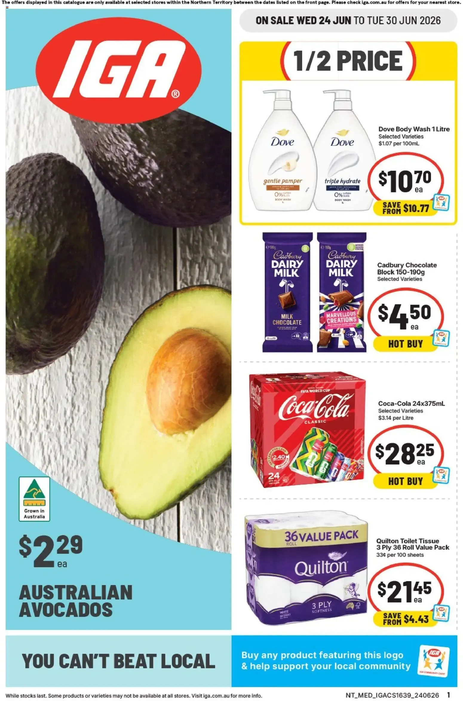 IGA catalogue valid from 24/06/2026 > Online Australia - Catalogue valid from 24 June to 30 June 2026 - page 1