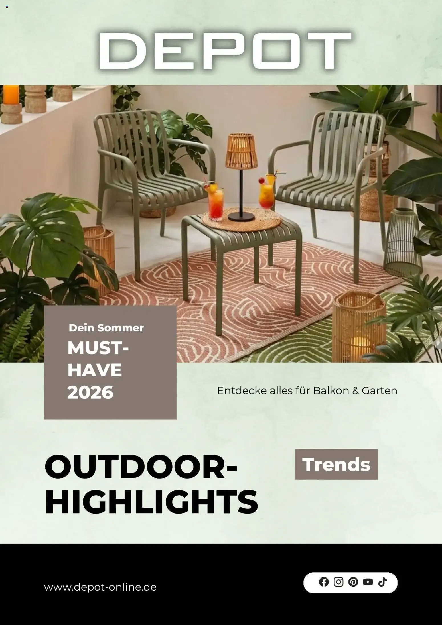 Depot Outdoor Highlights 2026 von 29. Juni bis 28. Juli 2026 - Prospekt seite 1