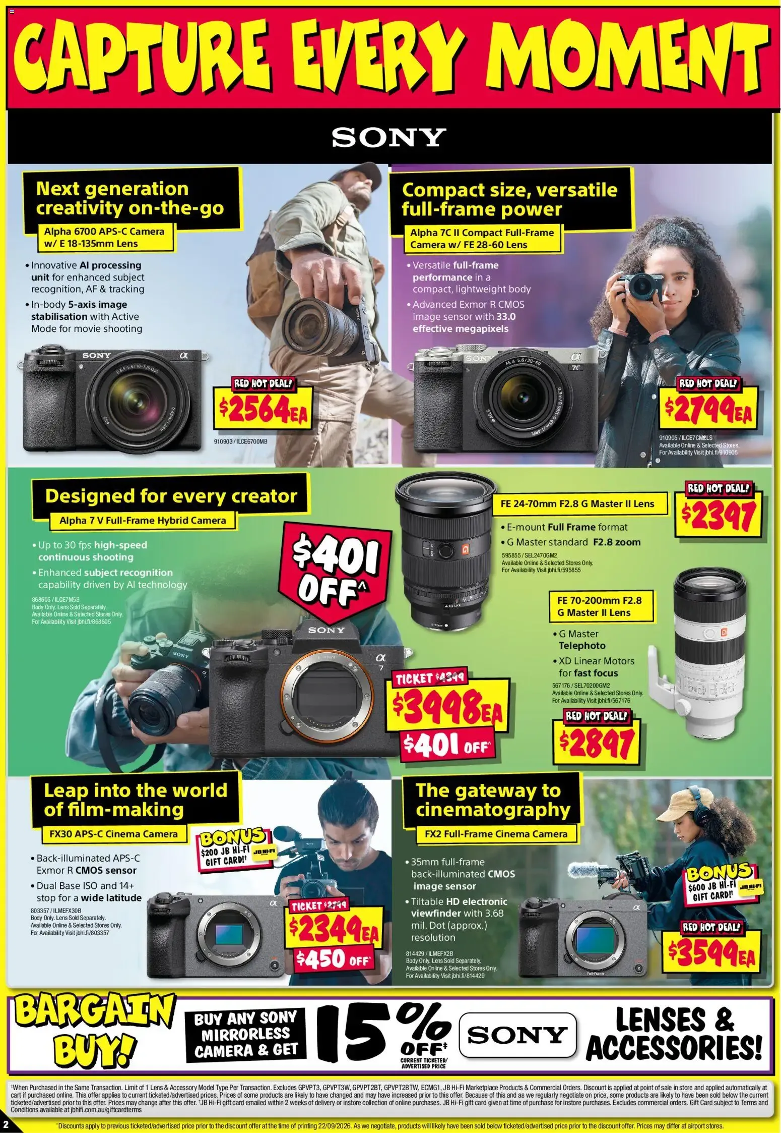 JB Hi-Fi catalogue Camera Bonanza - 01/10/2026 > weekly / monthly specials - Catalogue valid from 1 October to 14 October 2026 - page 2