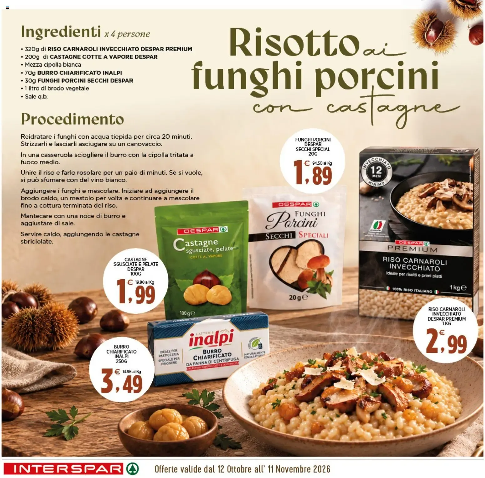 Nuovo Interspar volantino Sapori d'Autunno dal 12/10/2026 > offerte anteprima 🛍️ da 12 ottobre a 11 novembre di 2026 - Pagina del volantino 4