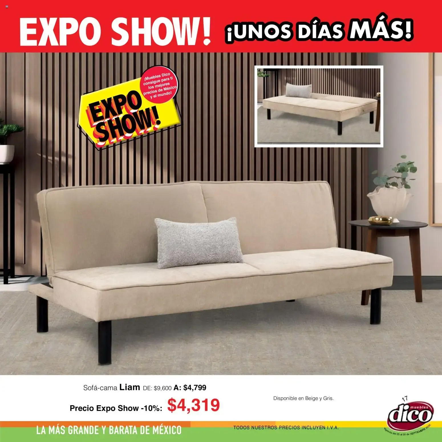 Catálogo de Muebles Dico catálogo Expo show (23/09/2026 - 30/09/2026) - catálogo en línea 23 de septiembre al 30 de septiembre 2026 - Pagina 17