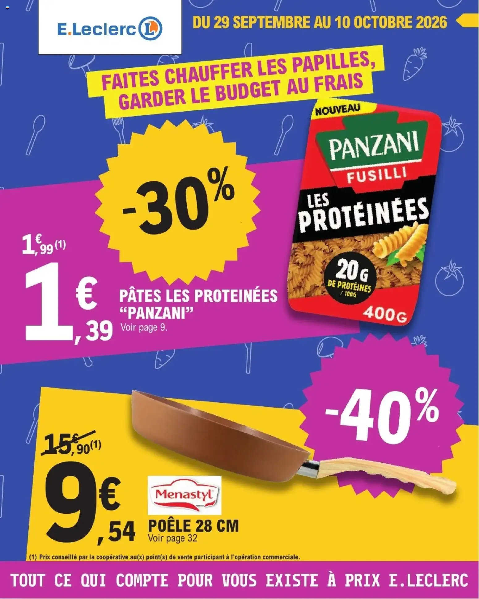 Catalogue E.Leclerc du 29/09/2026 | Nouveau promo prospectus du 29 septembre au 10 octobre 2026 - Catalogue page 1