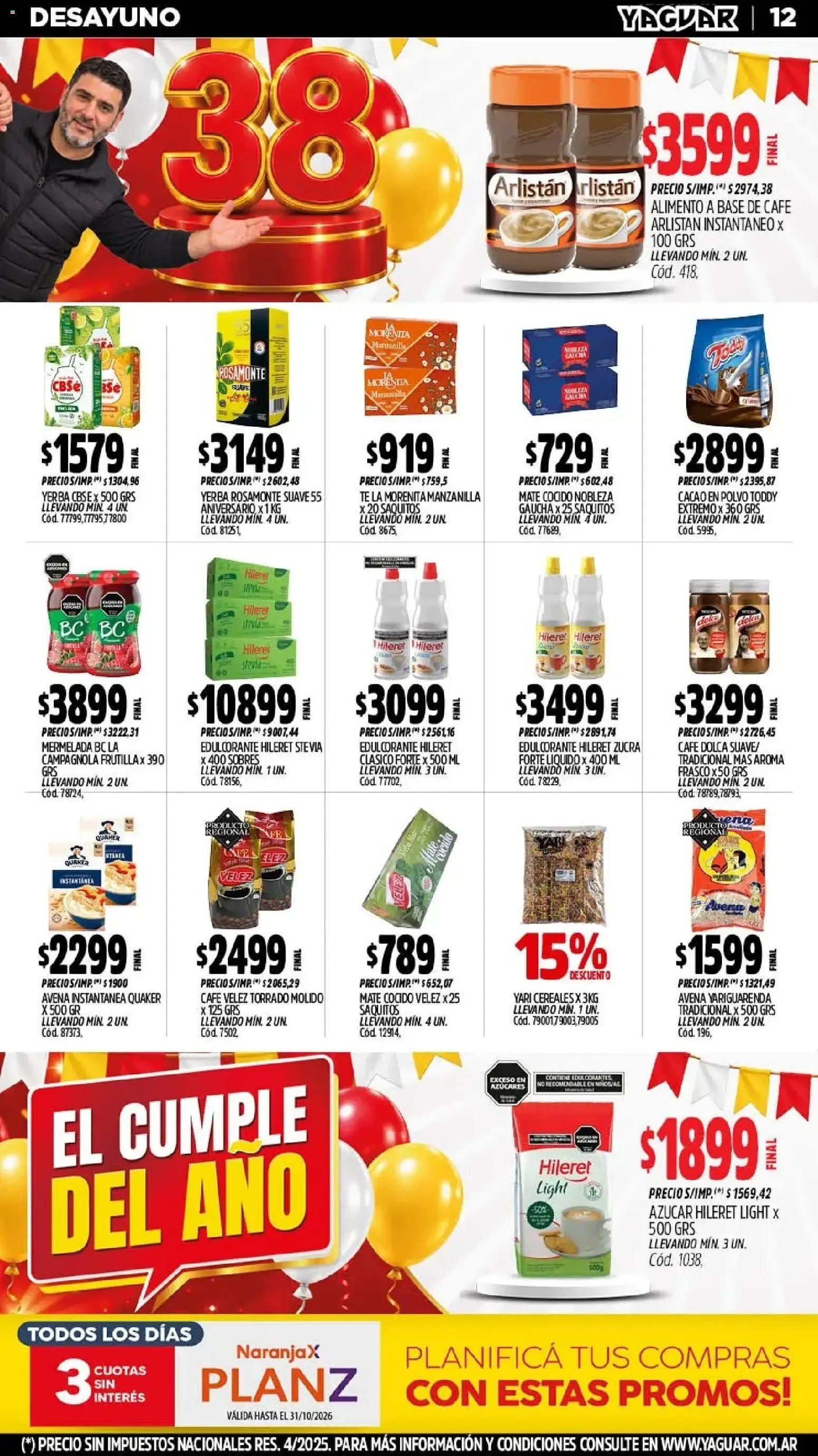 Ofertas de Yaguar - Oferta Semanal Jujuy del 05/10/2026 - 11/10/2026 5 de octubre al 11 de octubre 2026 - Página 9 del catálogo