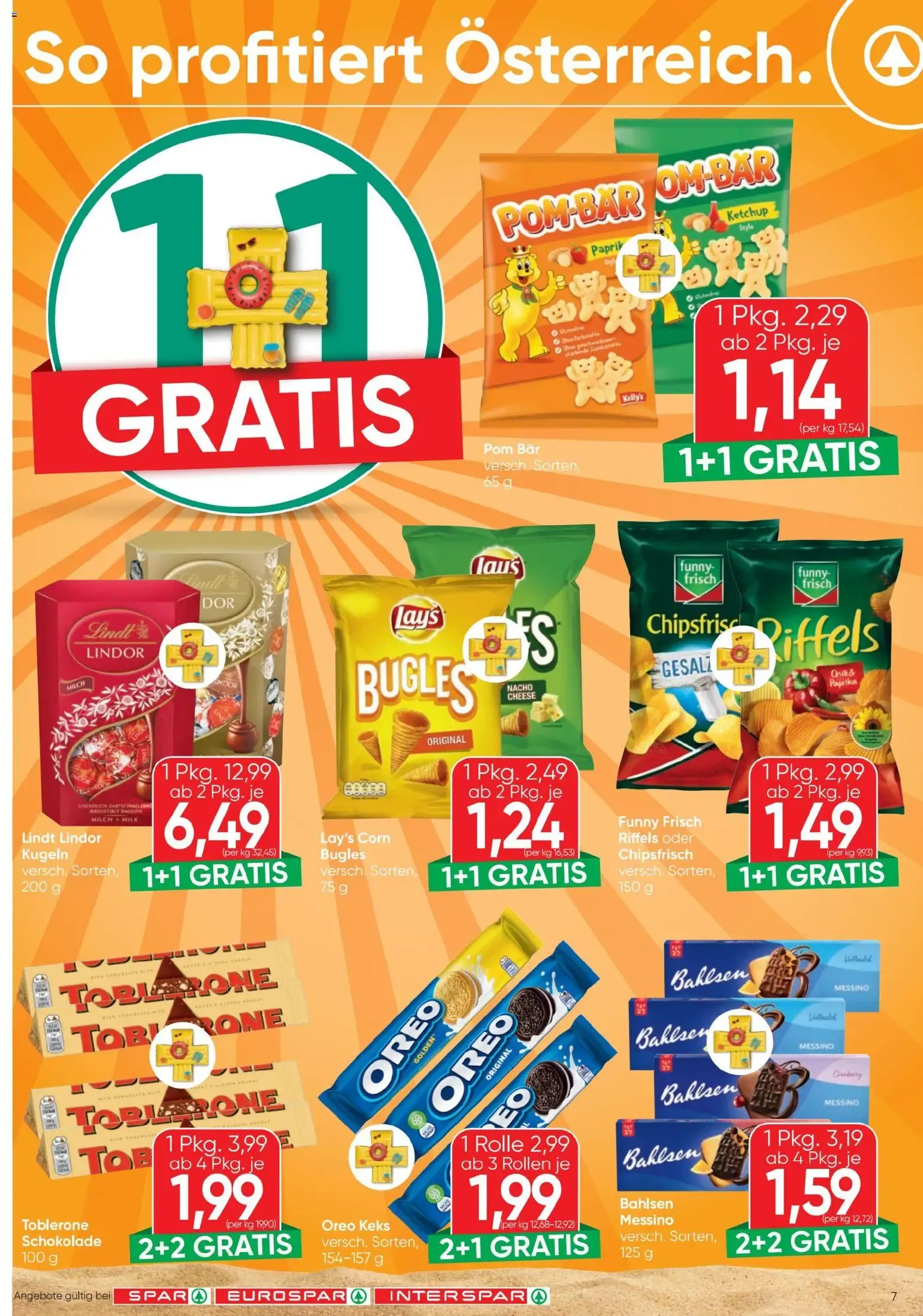 Spar - Flugblatt (01.07.2026) - Angebote und Prospekt von 1. Juli bis 15. Juli 2026 - Flugblätt seite  7
