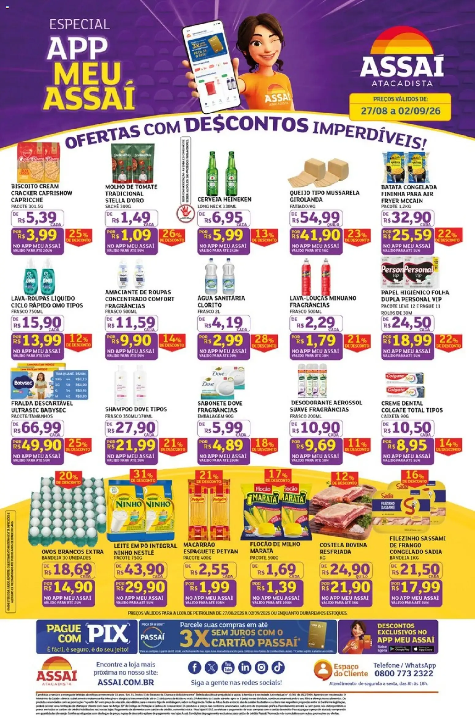 Encarte de Assaí Atacadista: Ofertas com Descontos Imperdíveis! 27 de agosto até 2 de setembro 2026 - Pagina 1