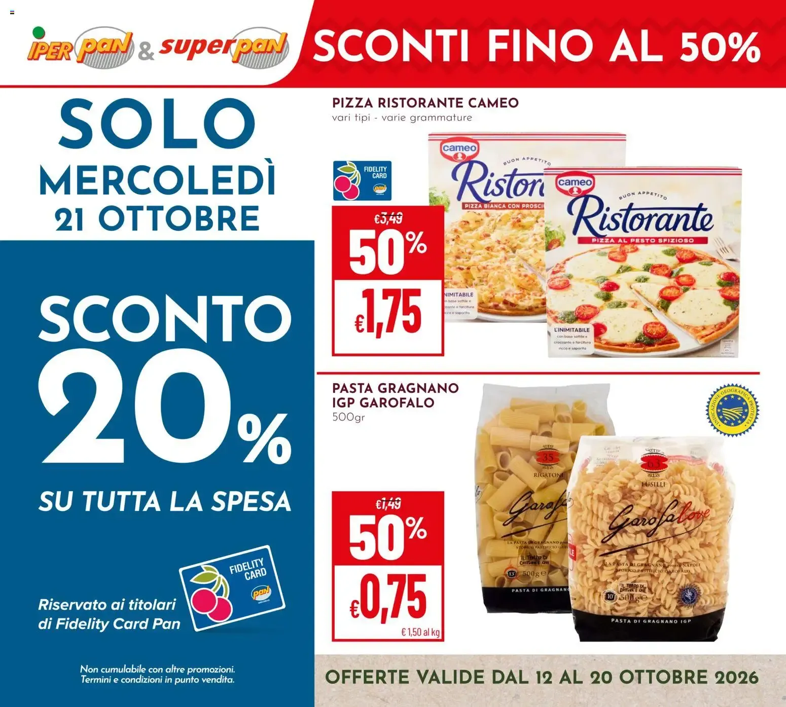 Iper Pan & Superpan: Sconti fino al 50%
