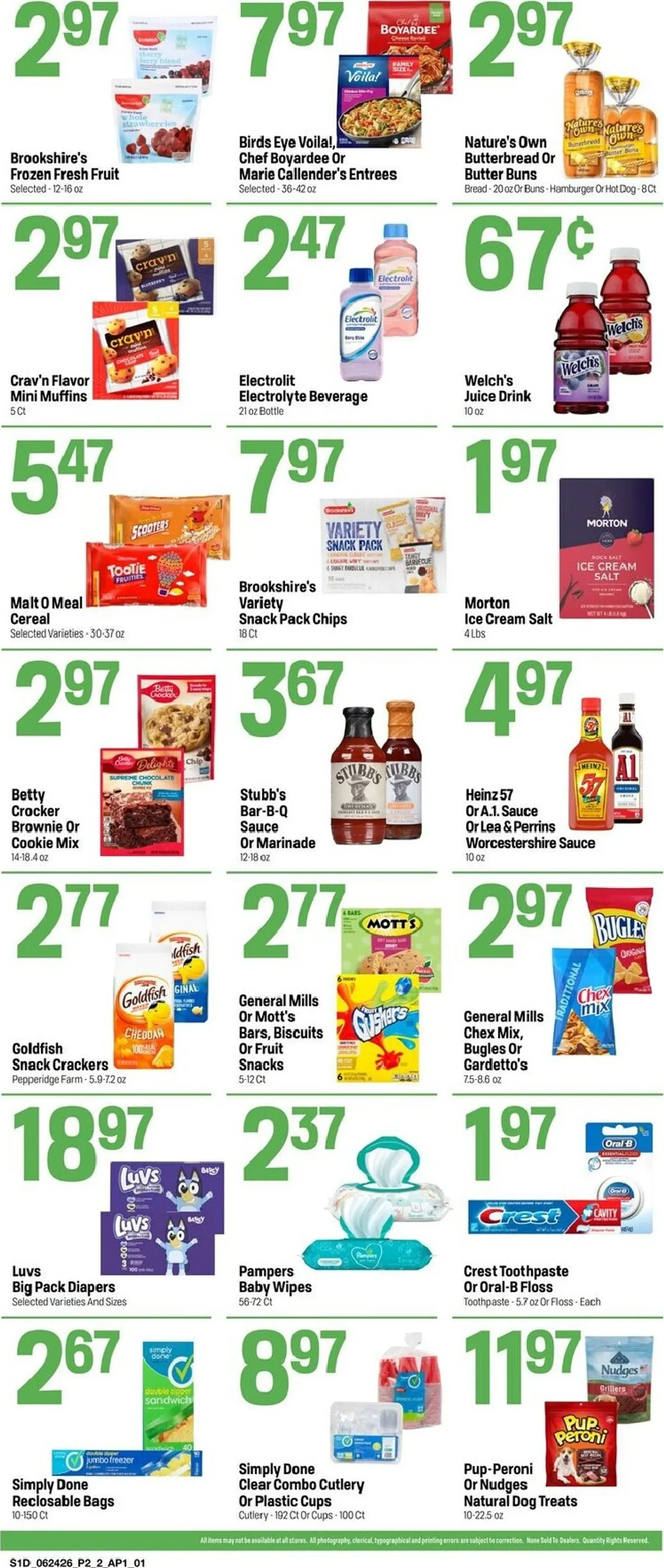 Weekly ad Current Super 1 Foods - Super low prices every day leaflet valid from Wednesday 06/24/2026 to Tuesday 06/30/2026 from June 24 to June 30 2026 - Page 2